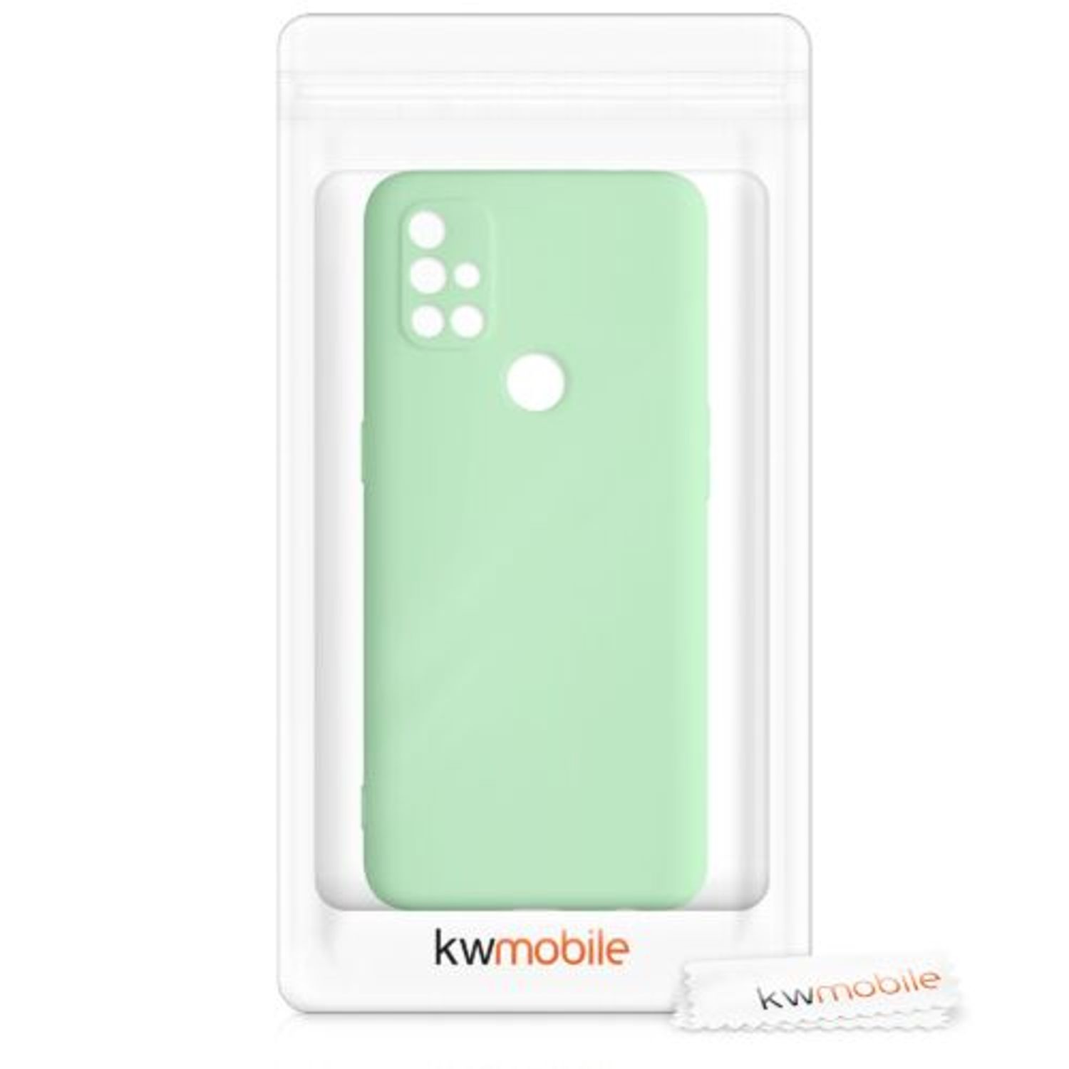 Husa pentru OnePlus Nord N10 5G, Silicon, Verde, 53821.71 fotografia produsului View 7 L
