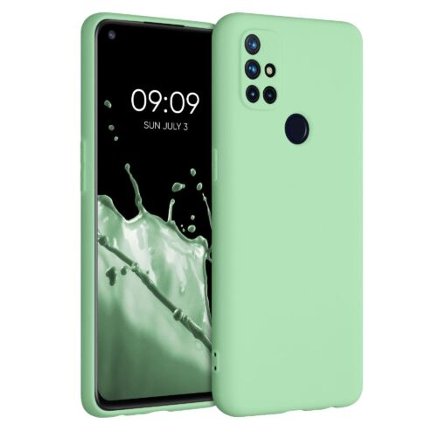 Husa pentru OnePlus Nord N10 5G, Silicon, Verde, 53821.71 fotografia produsului