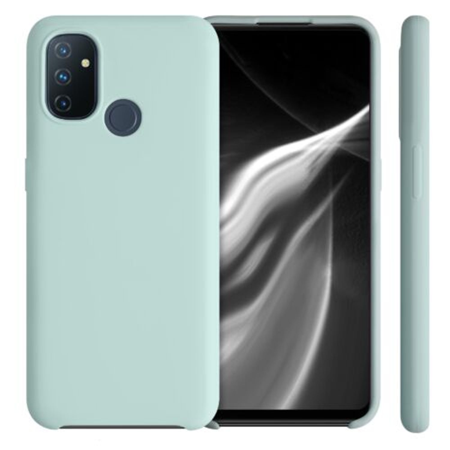 Husa pentru OnePlus Nord N100, Silicon, Verde, 53891.71 fotografia produsului View 2 L