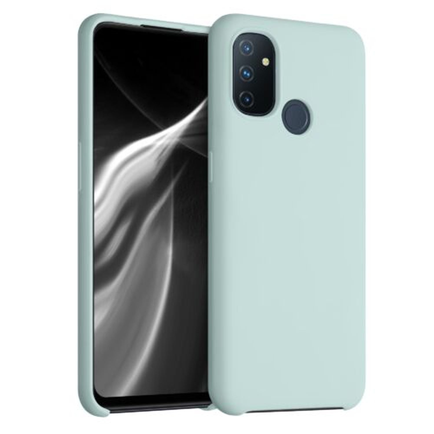 Husa pentru OnePlus Nord N100, Silicon, Verde, 53891.71 fotografia produsului
