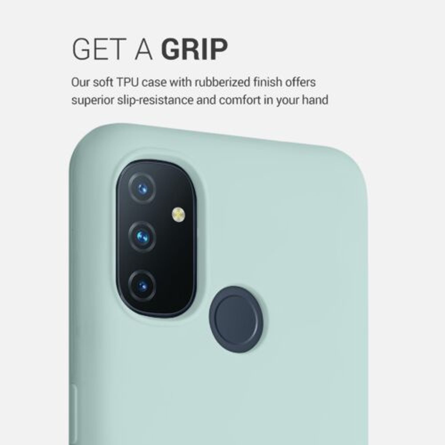 Husa pentru OnePlus Nord N100, Silicon, Verde, 53891.71 fotografia produsului View 4 L