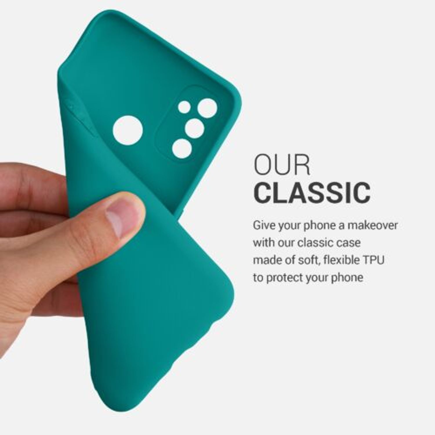Husa pentru OnePlus Nord N100, Silicon, Verde, 53823.78 fotografia produsului View 4 L