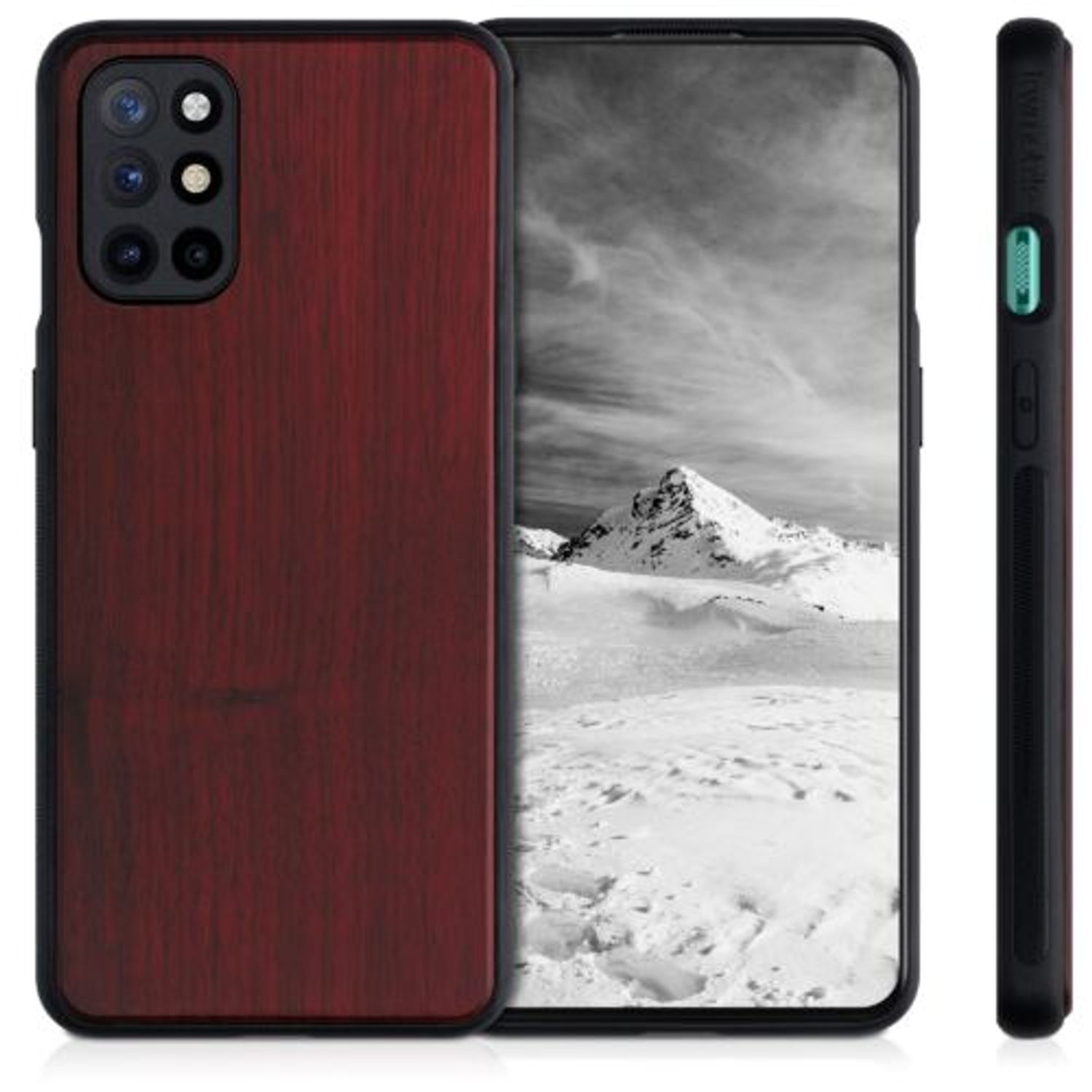 Husa pentru OnePlus 8T, Lemn, Rosu, 54192.20 fotografia produsului View 2 L