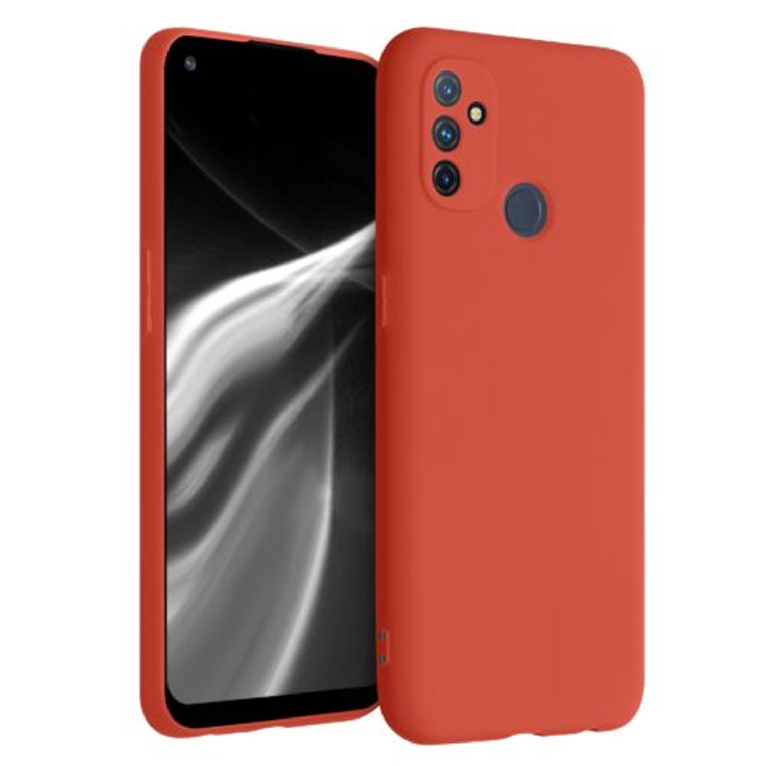Husa pentru OnePlus Nord N100, Silicon, Rosu, 53823.218 fotografia produsului