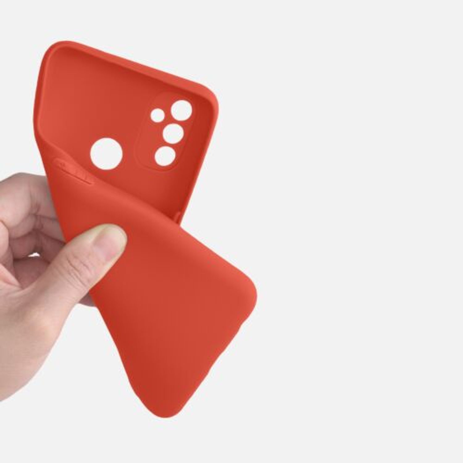Husa pentru OnePlus Nord N100, Silicon, Rosu, 53823.218 fotografia produsului View 8 L
