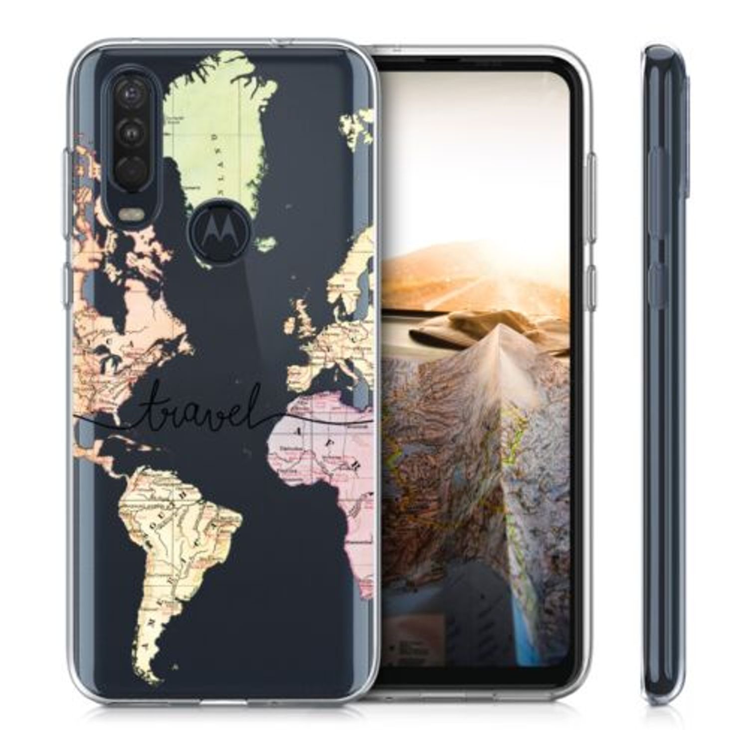 Husa pentru Motorola One Action, Silicon, Multicolor, 50019.01 fotografia produsului View 2 L