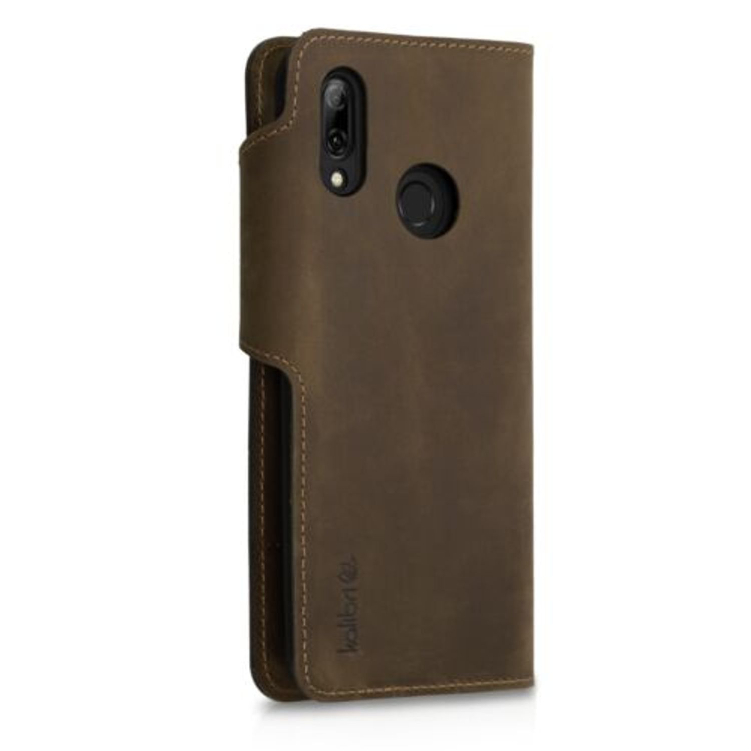Husa pentru Huawei P Smart (2019), Piele naturala, Maro, 48681.05 fotografia produsului View 10 L