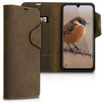 Husa pentru Huawei P Smart (2019), Piele naturala, Maro, 48681.05 fotografia produsului
