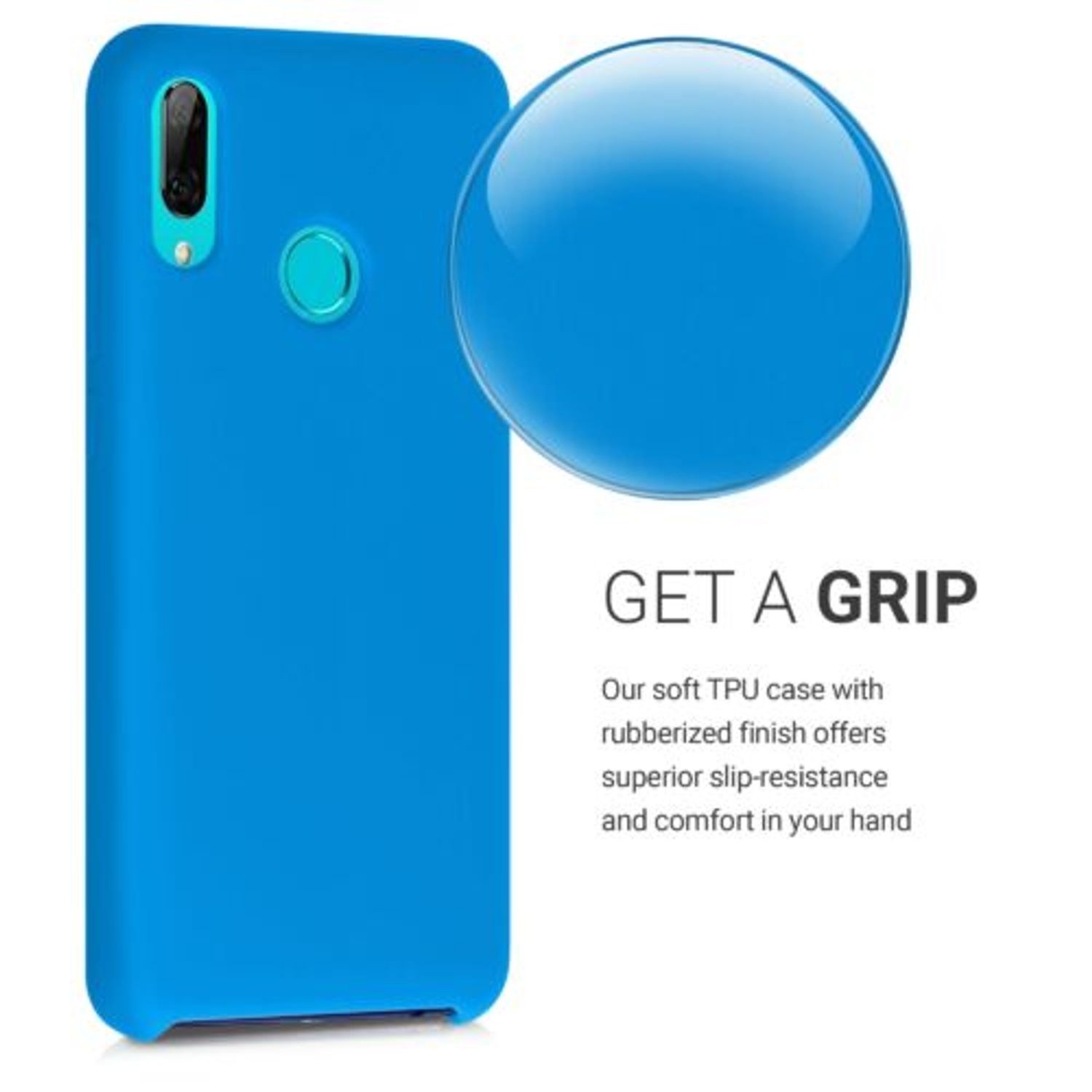 Husa pentru Huawei P Smart (2019), Silicon, Albastru, 47824.157 fotografia produsului View 6 L