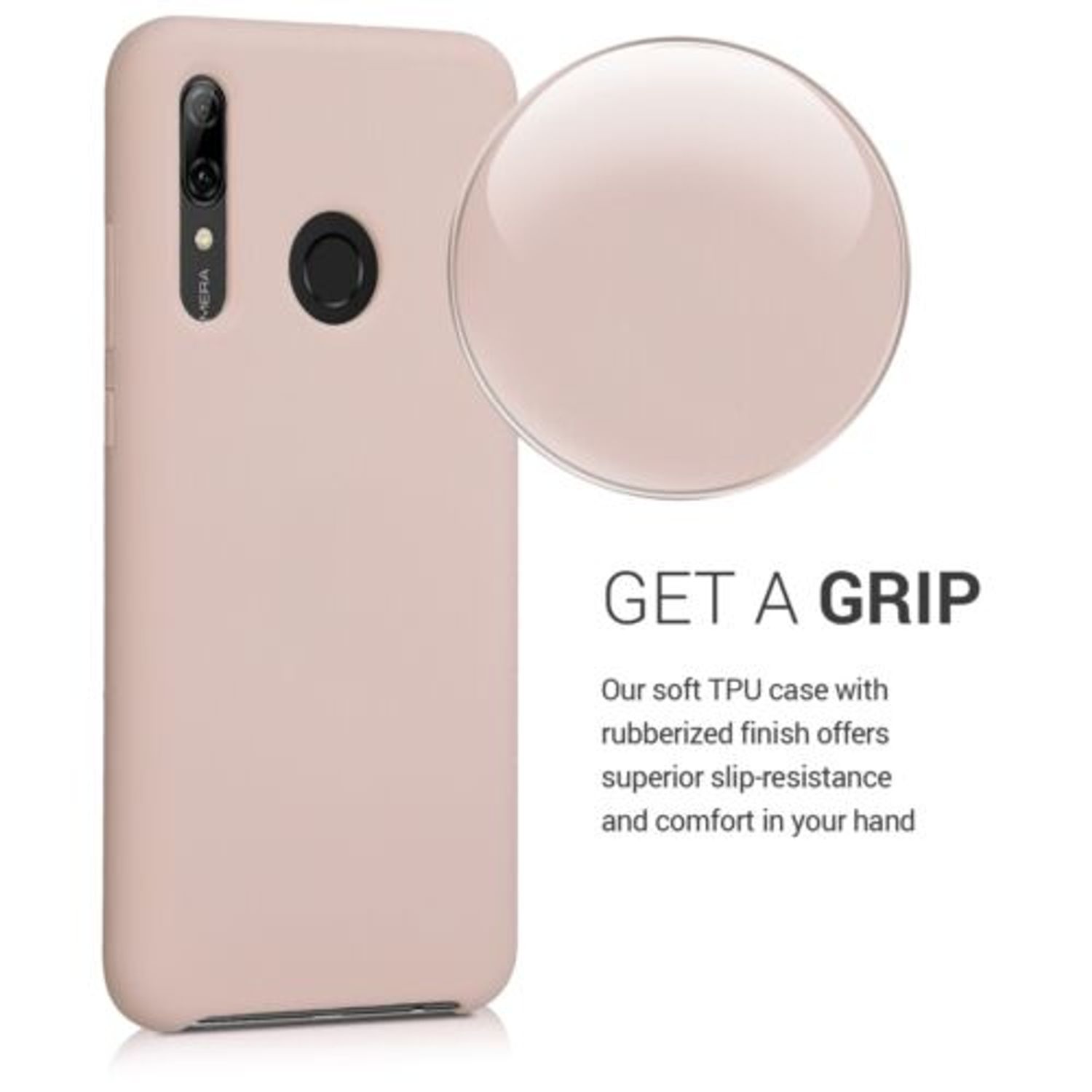 Husa pentru Huawei P Smart (2019), Silicon, Roz, 47824.10 fotografia produsului View 4 L