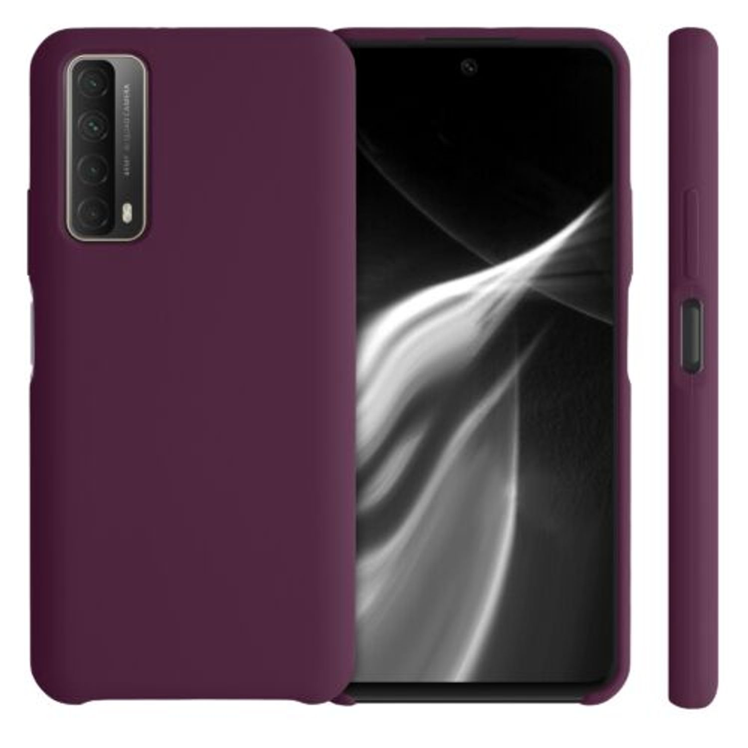 Husa pentru Huawei P Smart (2021), Silicon, Violet, 53632.187 fotografia produsului View 2 L