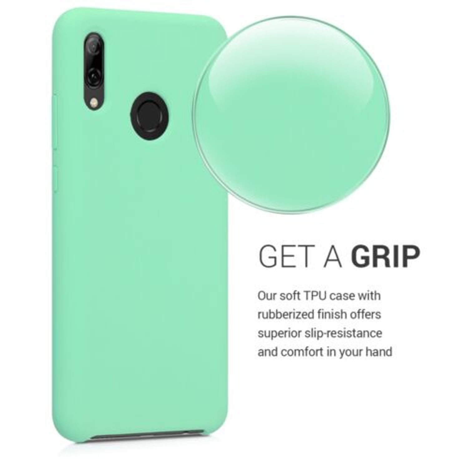 Husa pentru Huawei P Smart (2019), Silicon, Verde, 47824.147 fotografia produsului View 4 L
