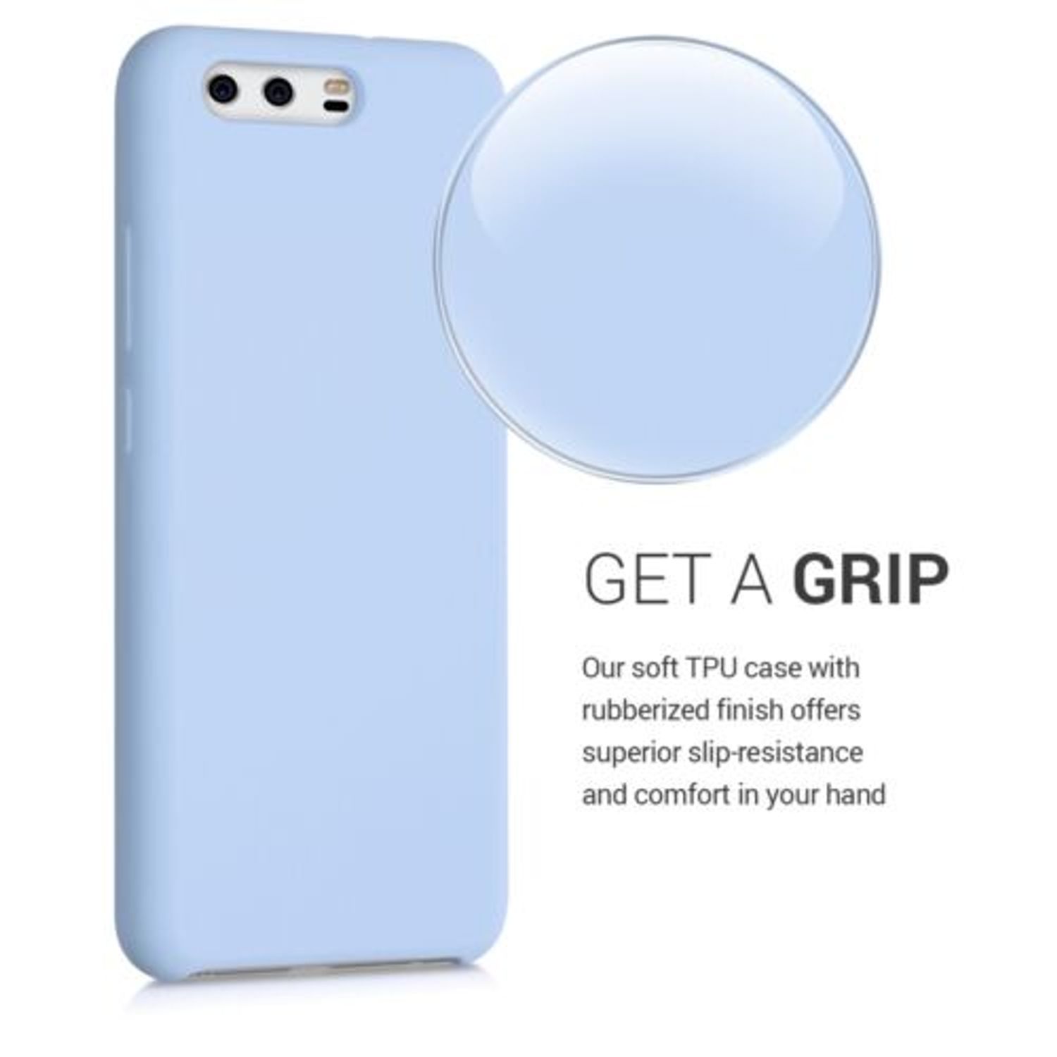 Husa pentru Huawei P10, Silicon, Albastru, 43599.58 fotografia produsului View 6 L