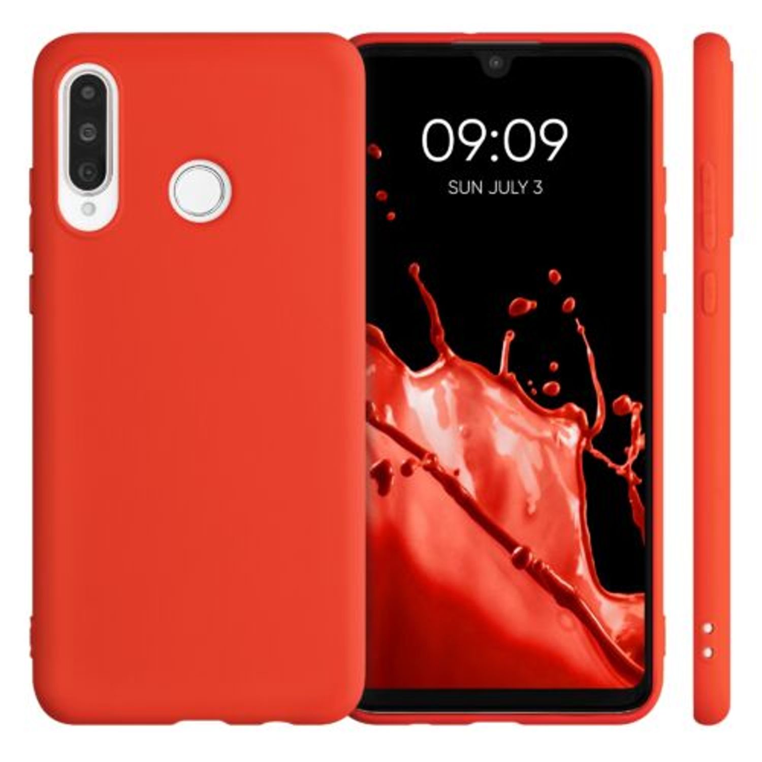 Husa pentru Huawei P30 Lite, Silicon, Rosu, 47499.218 fotografia produsului View 2 L