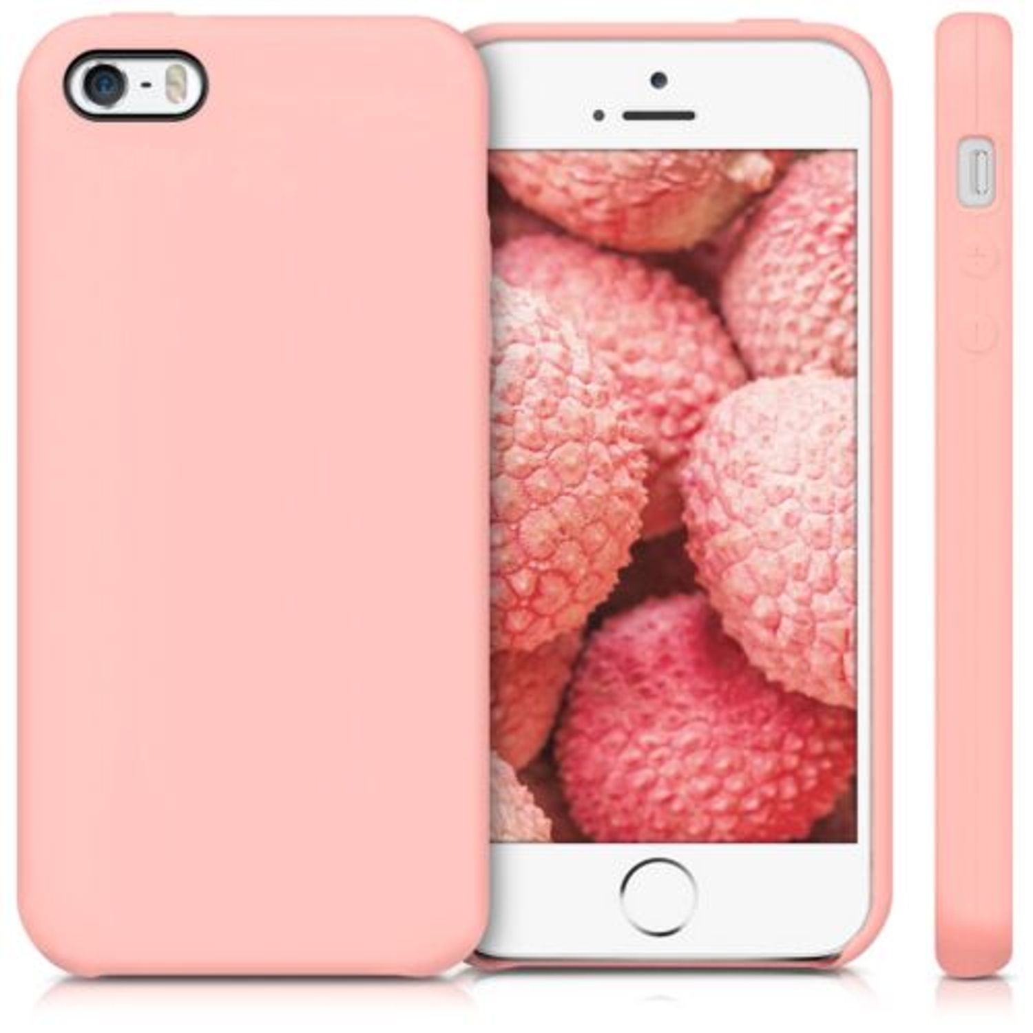 Husa pentru Apple iPhone 5/iPhone 5s/iPhone SE, Silicon, Rose Gold, 42766.89 fotografia produsului View 14 L