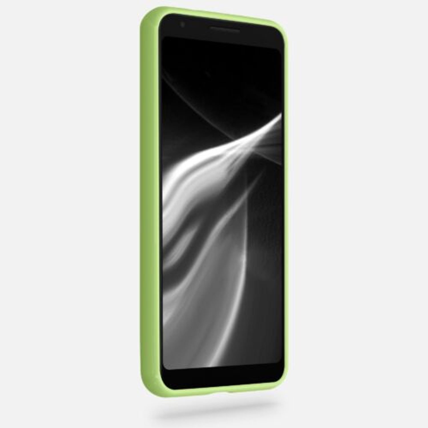Husa pentru Google Pixel 3a, Silicon, Verde, 47590.214 fotografia produsului View 3 L