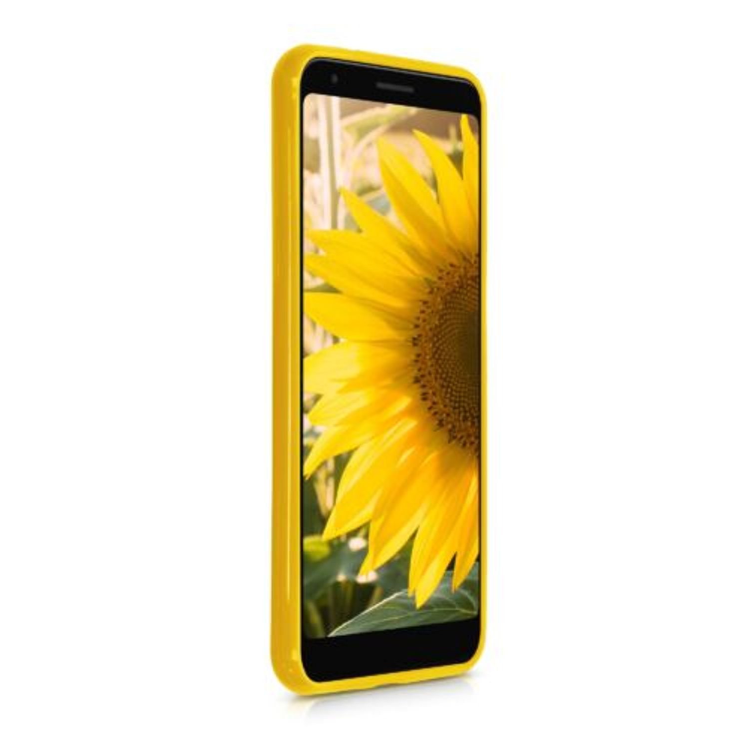Husa pentru Google Pixel 3a XL, Silicon, Galben, 51944.143 fotografia produsului View 3 L