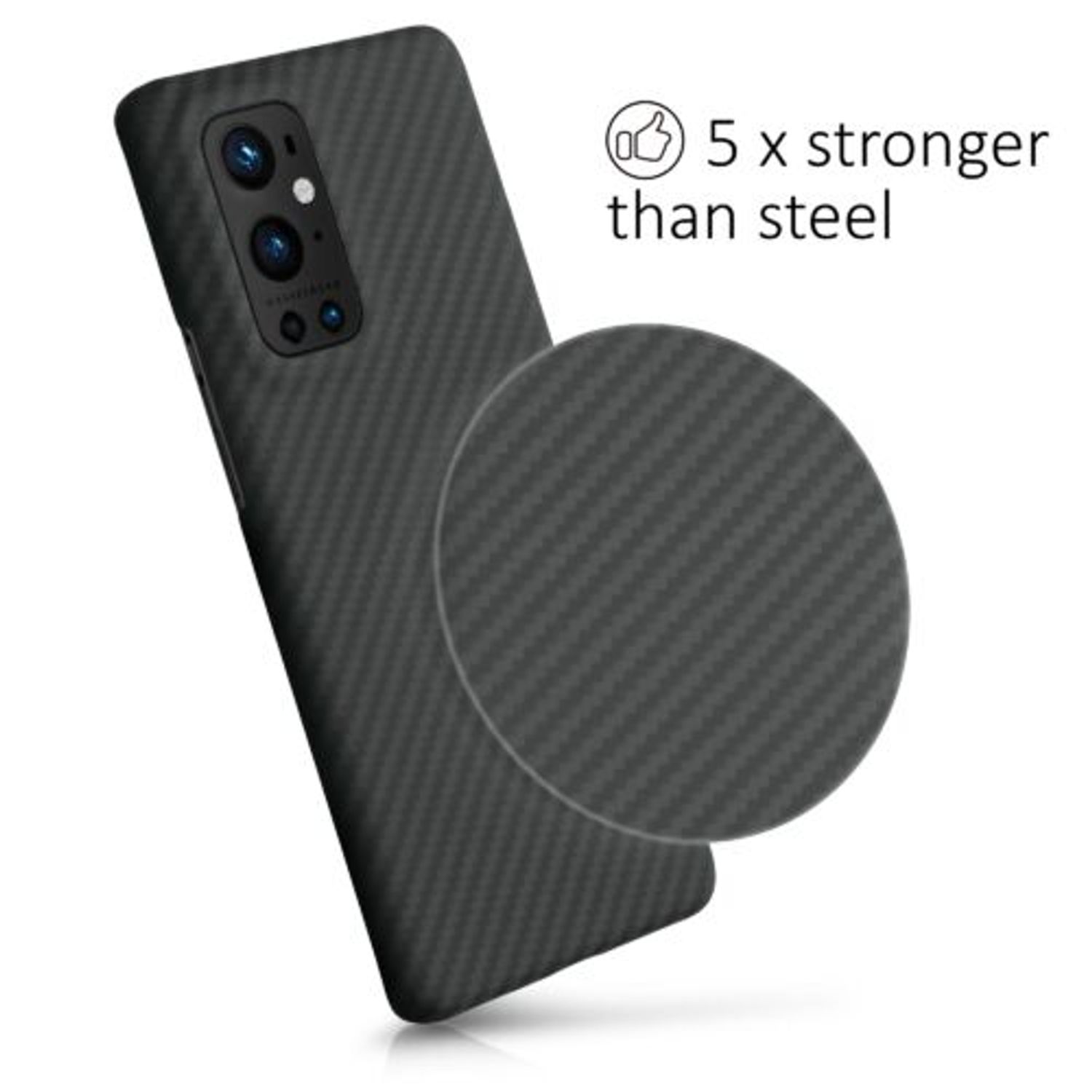 Husa pentru OnePlus 9 Pro, Aramida, Negru, 54429.47 fotografia produsului View 4 L
