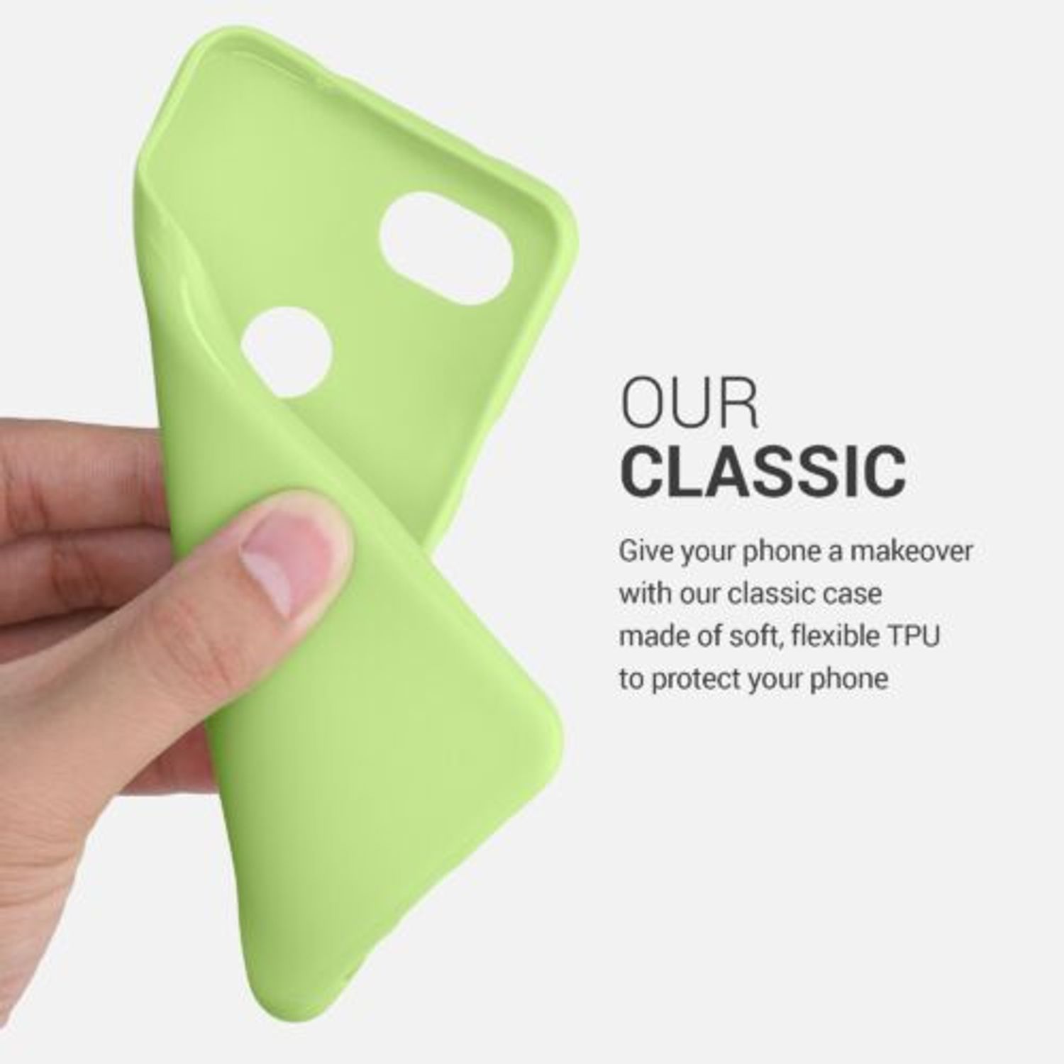 Husa pentru Google Pixel 3a, Silicon, Verde, 47590.214 fotografia produsului View 4 L