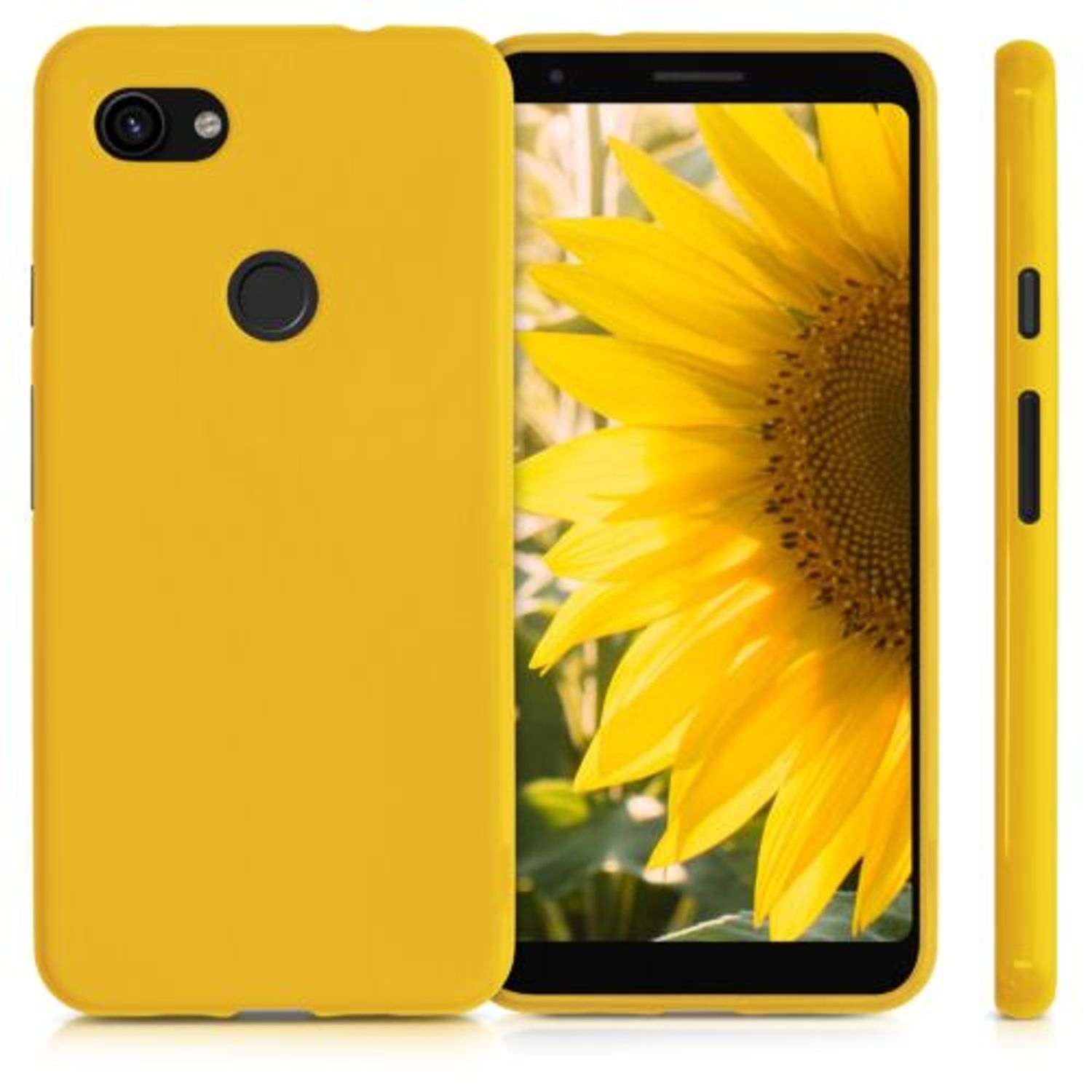 Husa pentru Google Pixel 3a XL, Silicon, Galben, 51944.143 fotografia produsului View 2 L