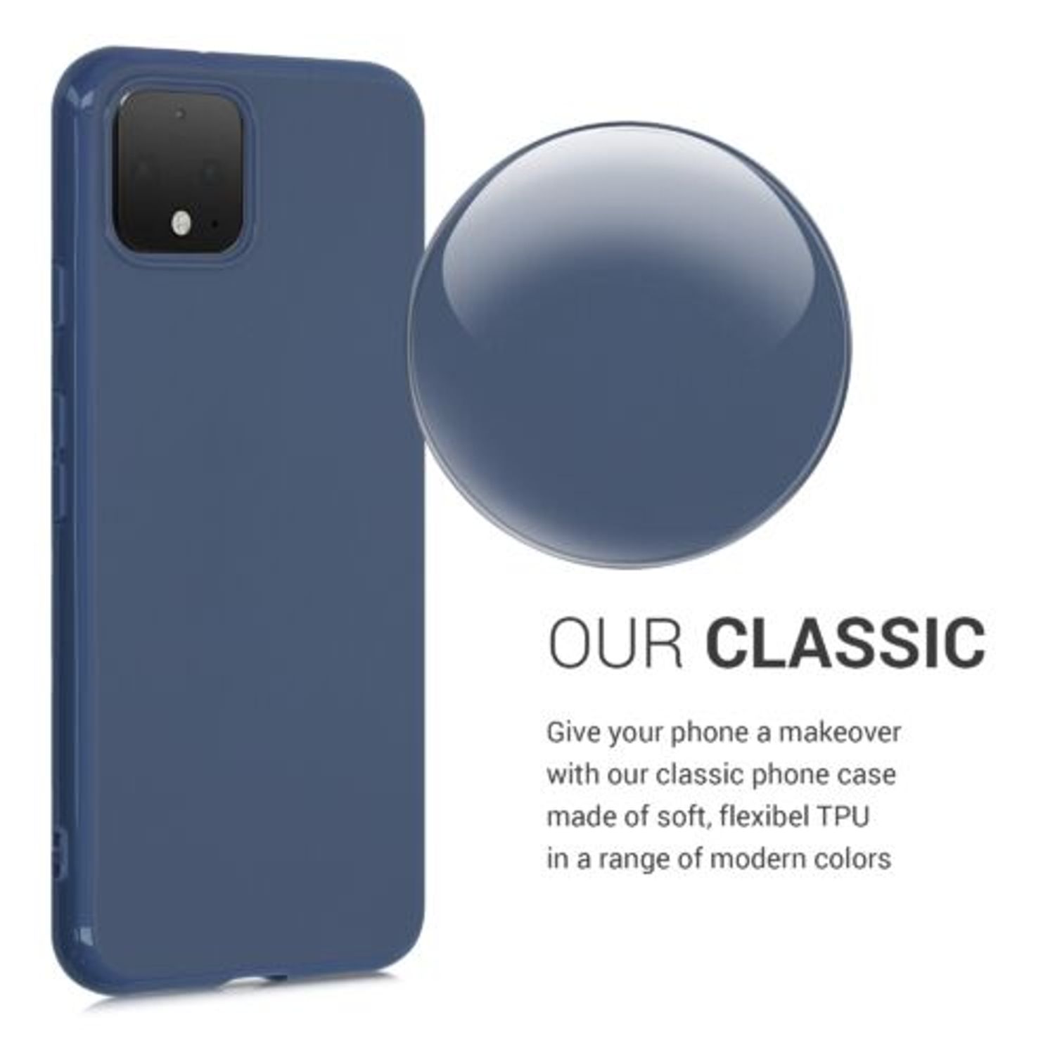 Husa pentru Google Pixel 4, Silicon, Albastru, 50326.168 fotografia produsului View 7 L