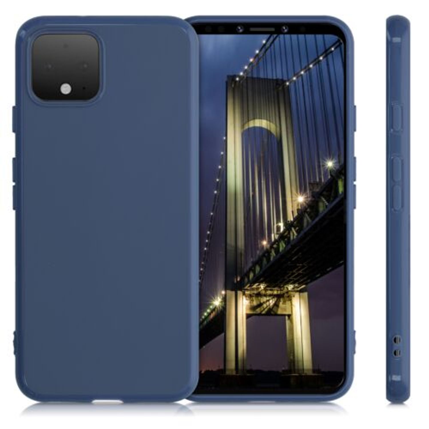 Husa pentru Google Pixel 4, Silicon, Albastru, 50326.168 fotografia produsului View 4 L