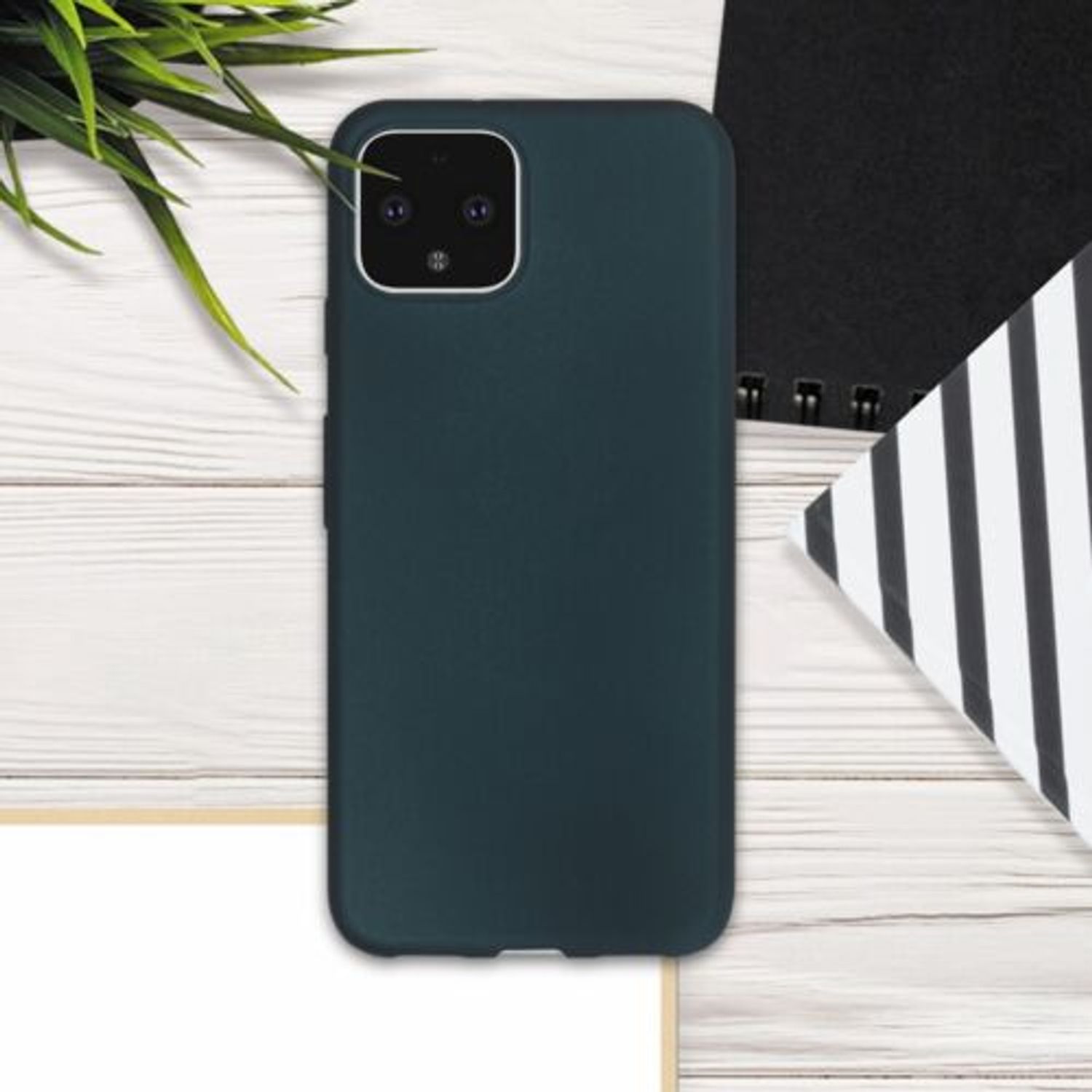 Husa pentru Google Pixel 4, Silicon, Verde, 52337.14 fotografia produsului View 3 L