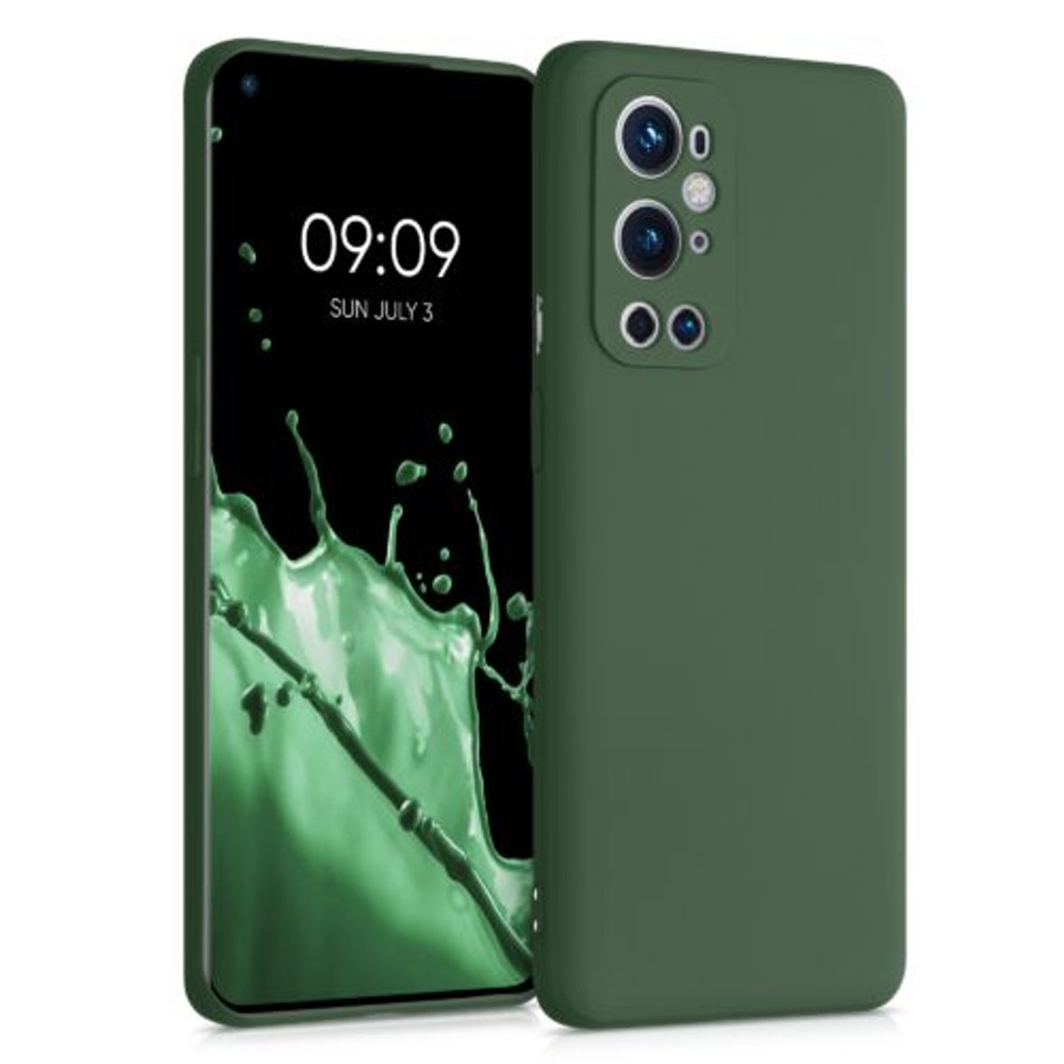Husa pentru OnePlus 9 Pro, Silicon, Verde, 55349.80 fotografia produsului