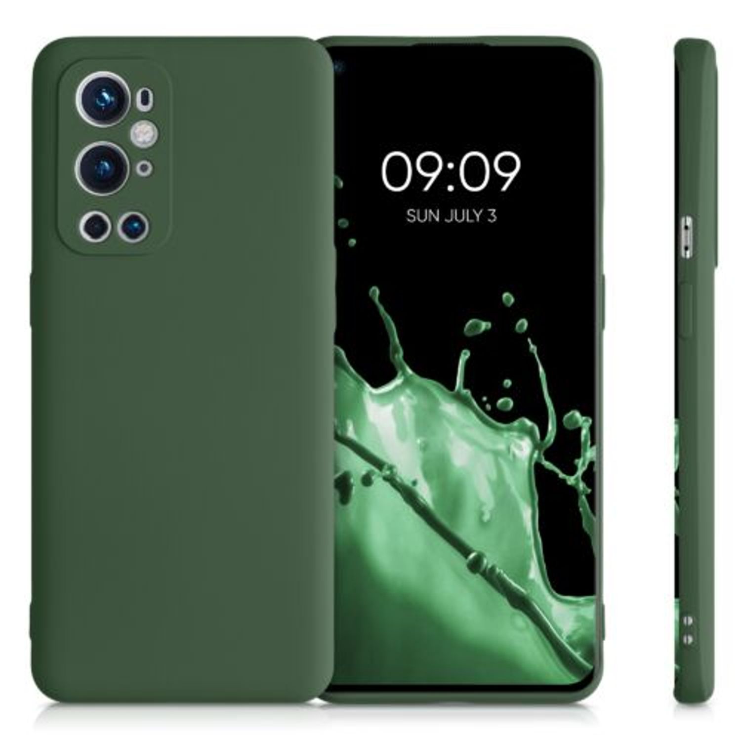 Husa pentru OnePlus 9 Pro, Silicon, Verde, 55349.80 fotografia produsului View 2 L