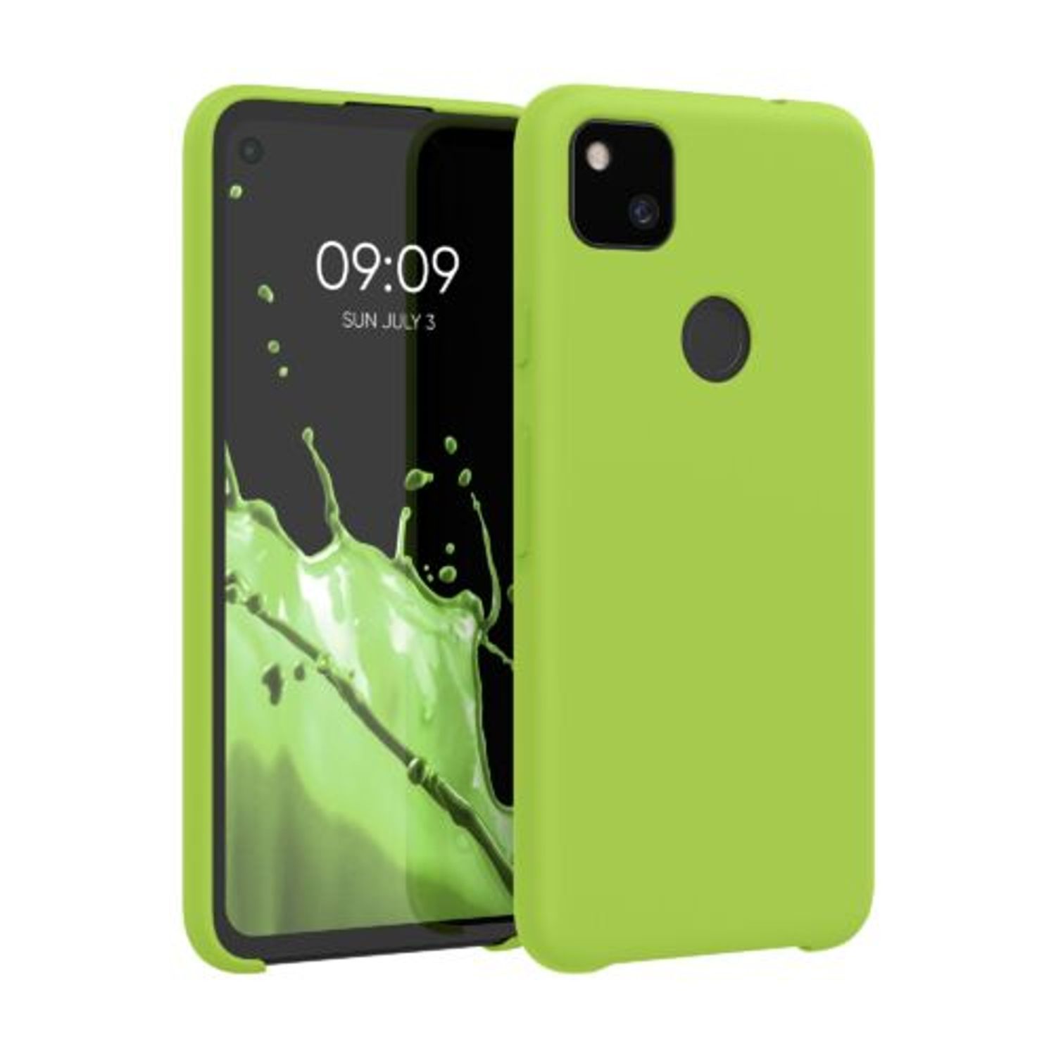 Husa pentru Google Pixel 4a, Silicon, Verde, 52549.220 fotografia produsului
