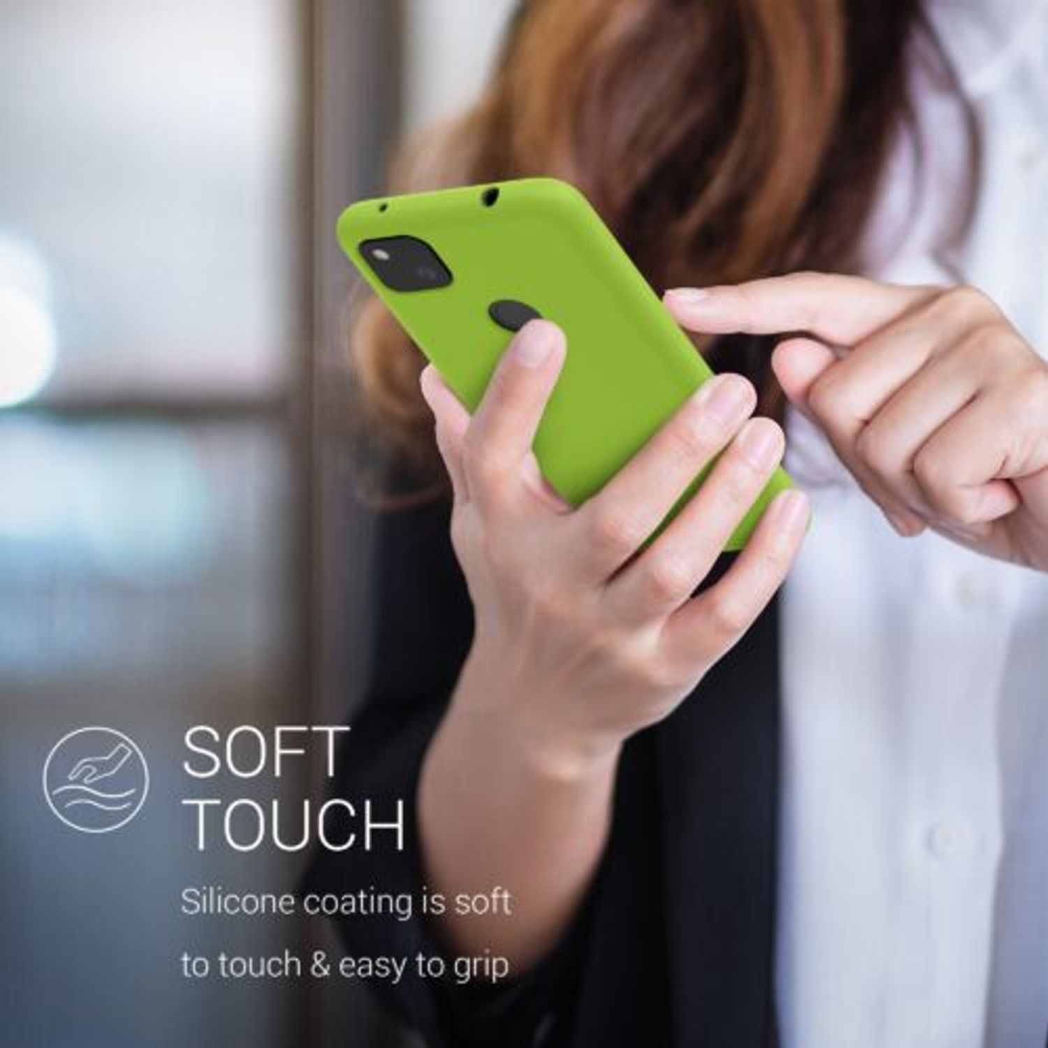 Husa pentru Google Pixel 4a, Silicon, Verde, 52549.220 fotografia produsului View 4 L