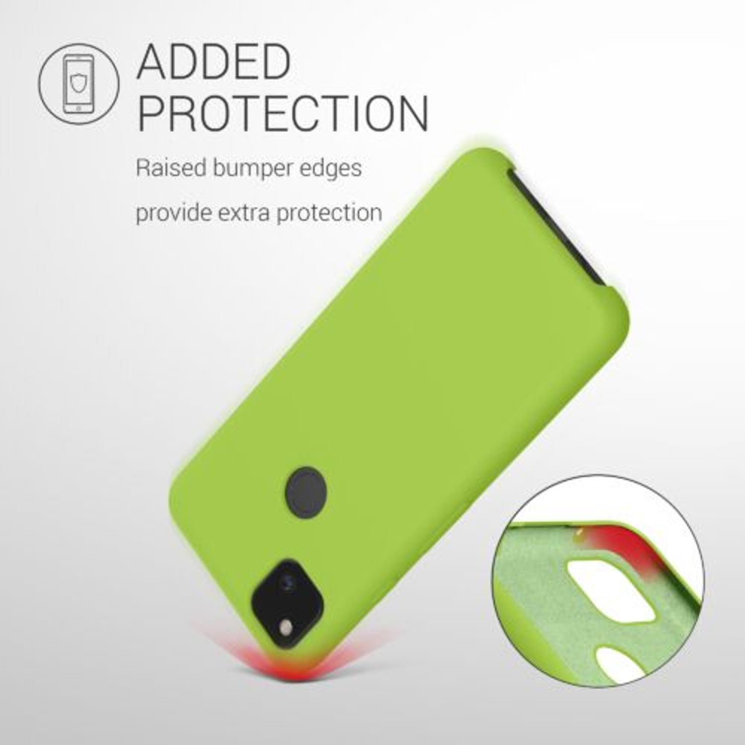 Husa pentru Google Pixel 4a, Silicon, Verde, 52549.220 fotografia produsului View 6 L