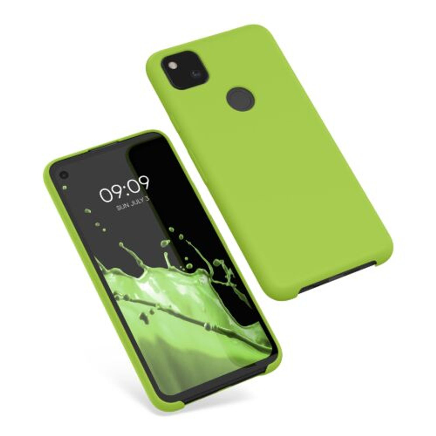 Husa pentru Google Pixel 4a, Silicon, Verde, 52549.220 fotografia produsului View 2 L