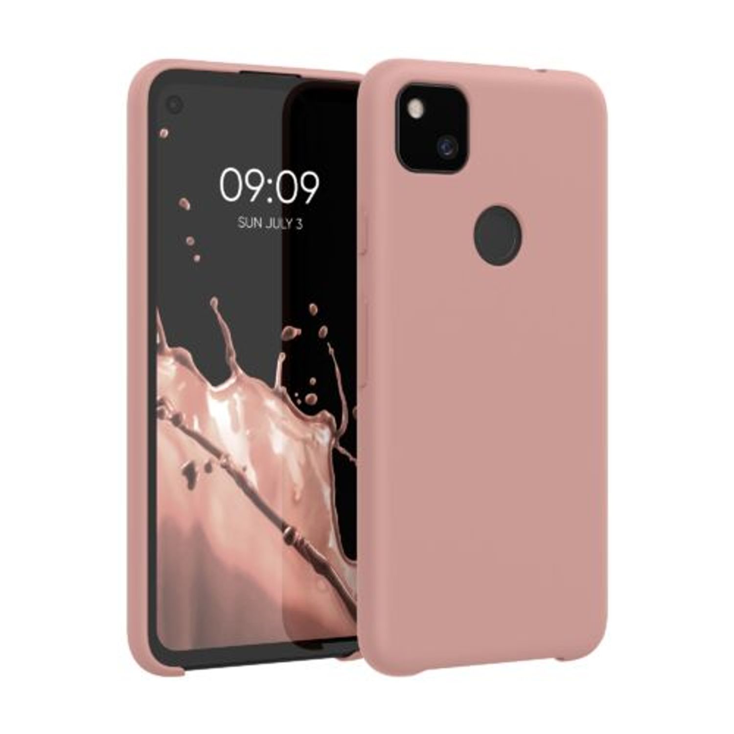 Husa pentru Google Pixel 4a, Silicon, Roz, 52549.193 fotografia produsului
