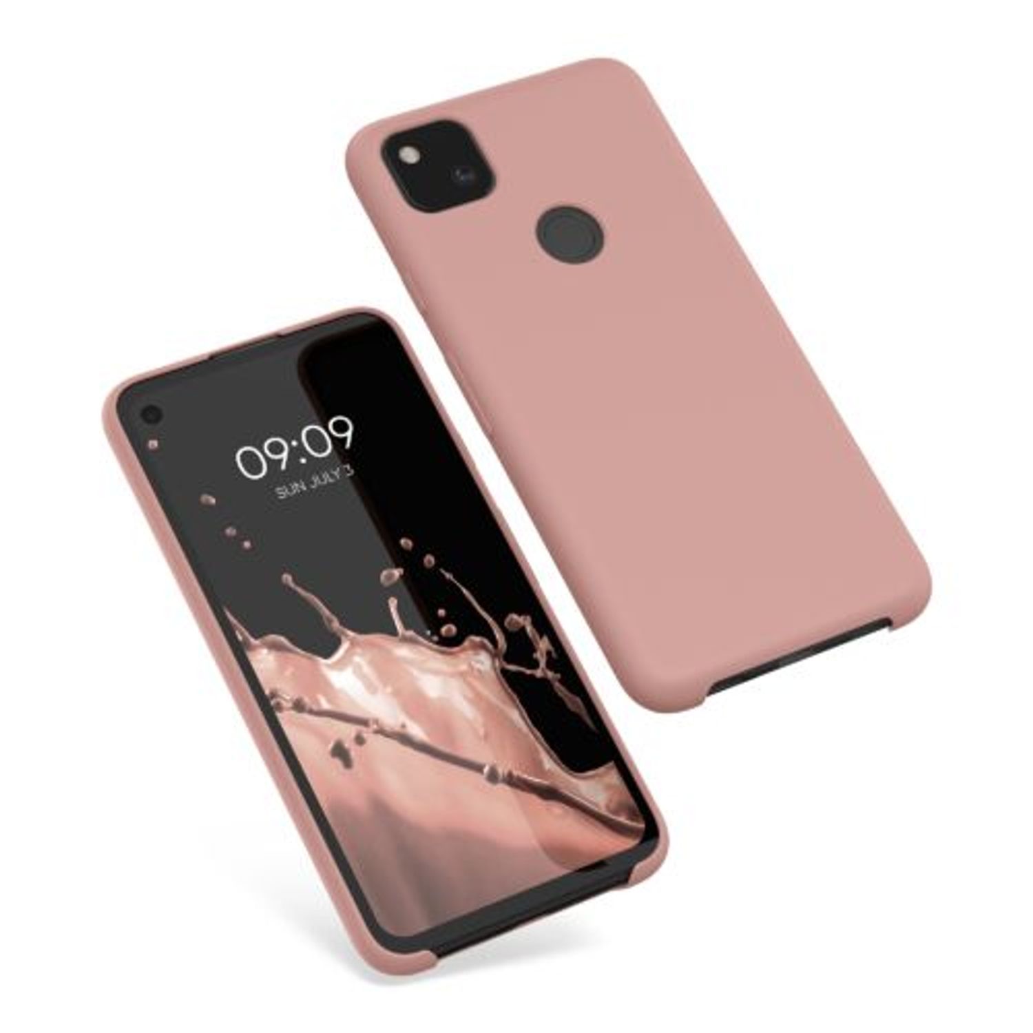 Husa pentru Google Pixel 4a, Silicon, Roz, 52549.193 fotografia produsului View 2 L