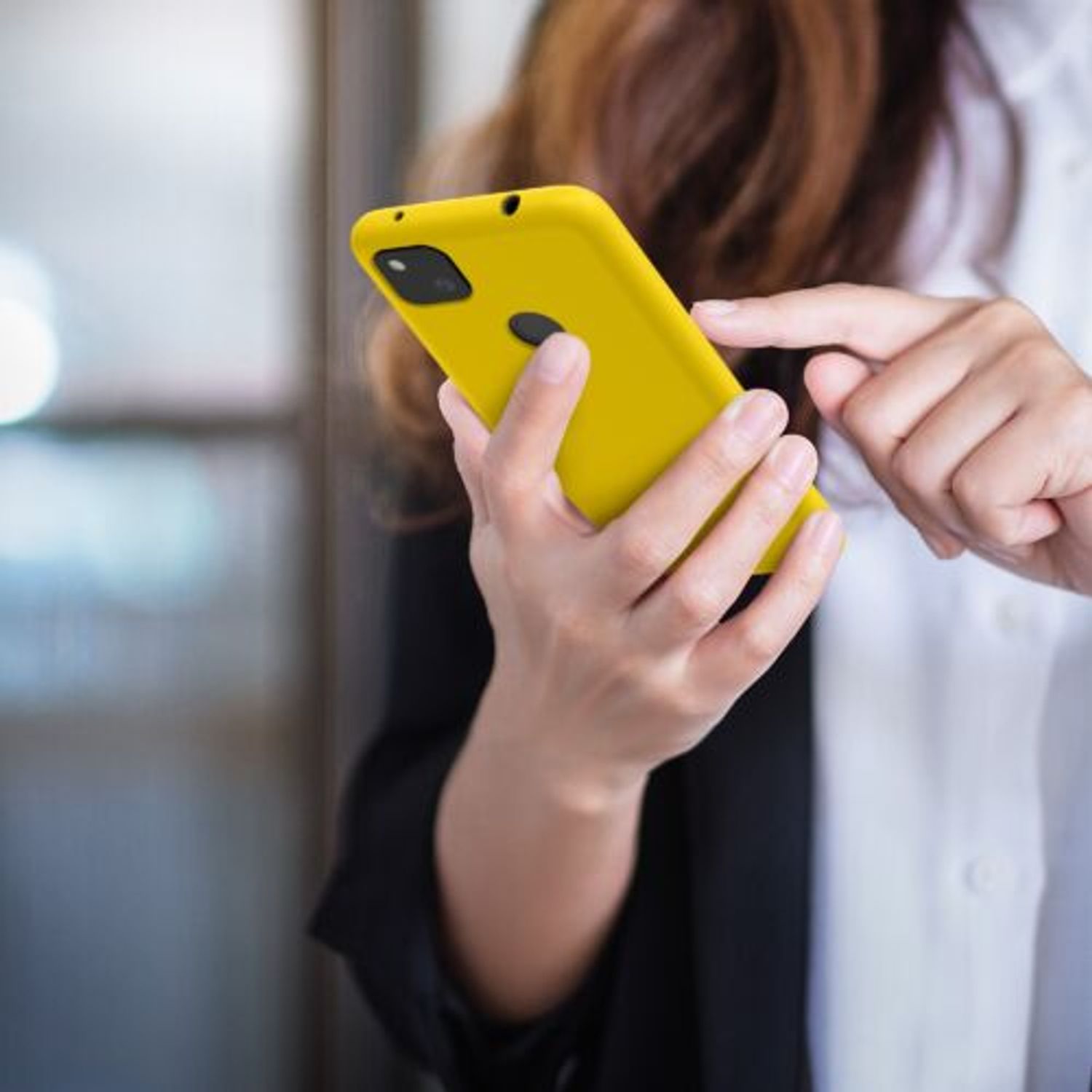 Husa pentru Google Pixel 4a, Silicon, Galben, 52549.165 fotografia produsului View 7 L