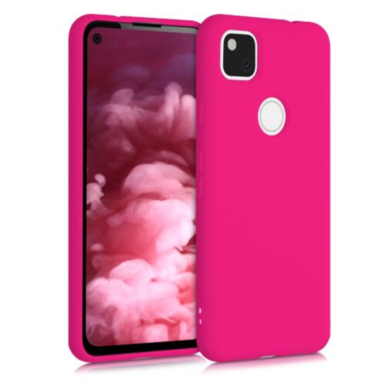 Husa pentru Google Pixel 4a, Silicon, Roz, 52622.77 fotografia produsului