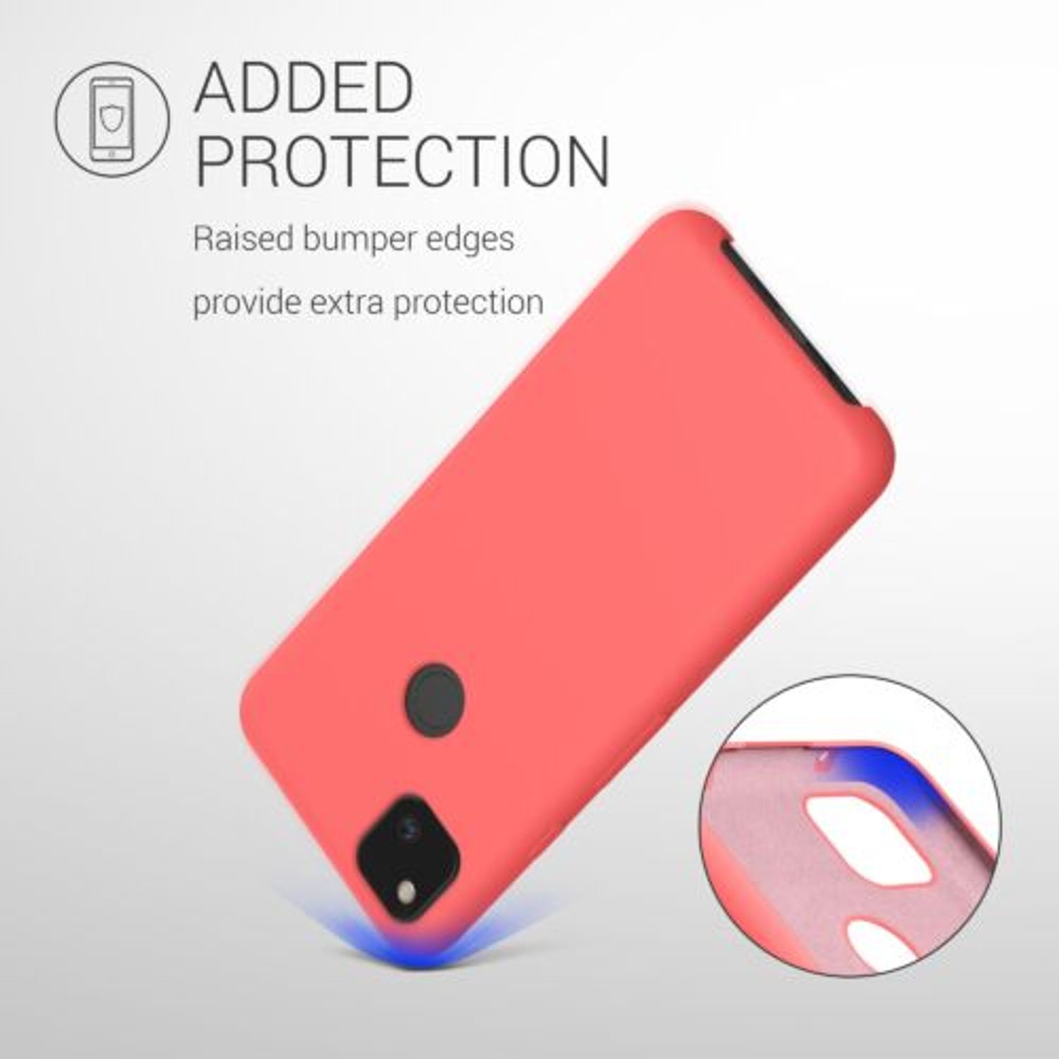 Husa pentru Google Pixel 4a, Silicon, Rose Gold, 52549.141 fotografia produsului View 16 L