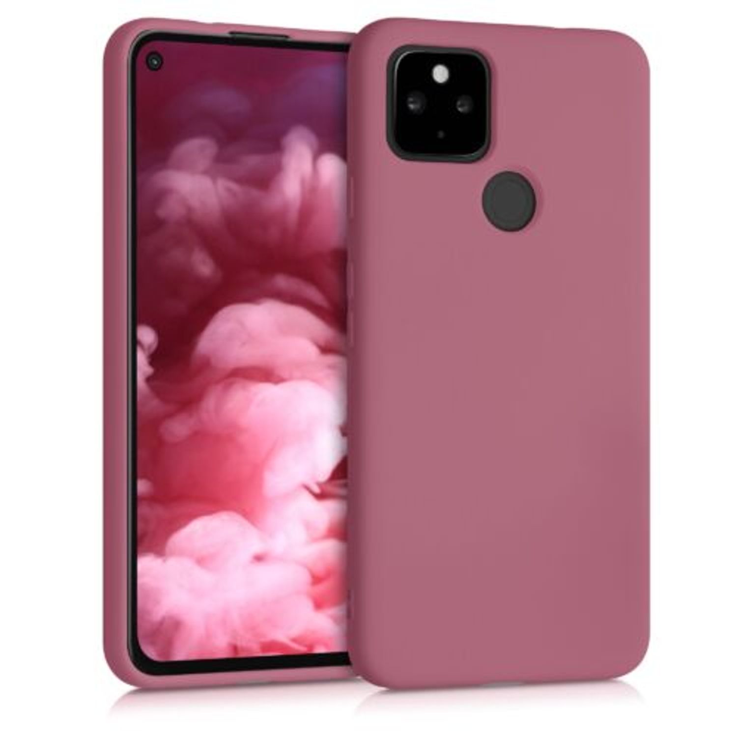 Husa pentru Google Pixel 4a 5G, Silicon, Roz, 53779.167 fotografia produsului