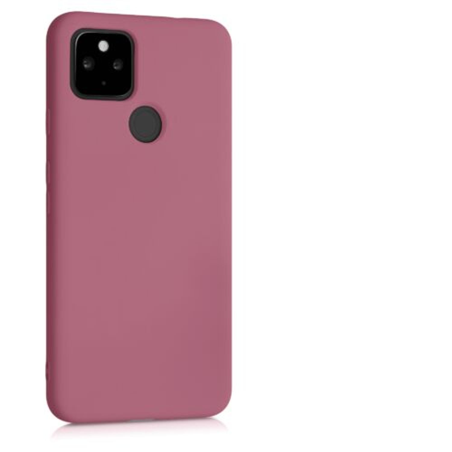 Husa pentru Google Pixel 4a 5G, Silicon, Roz, 53779.167 fotografia produsului View 9 L