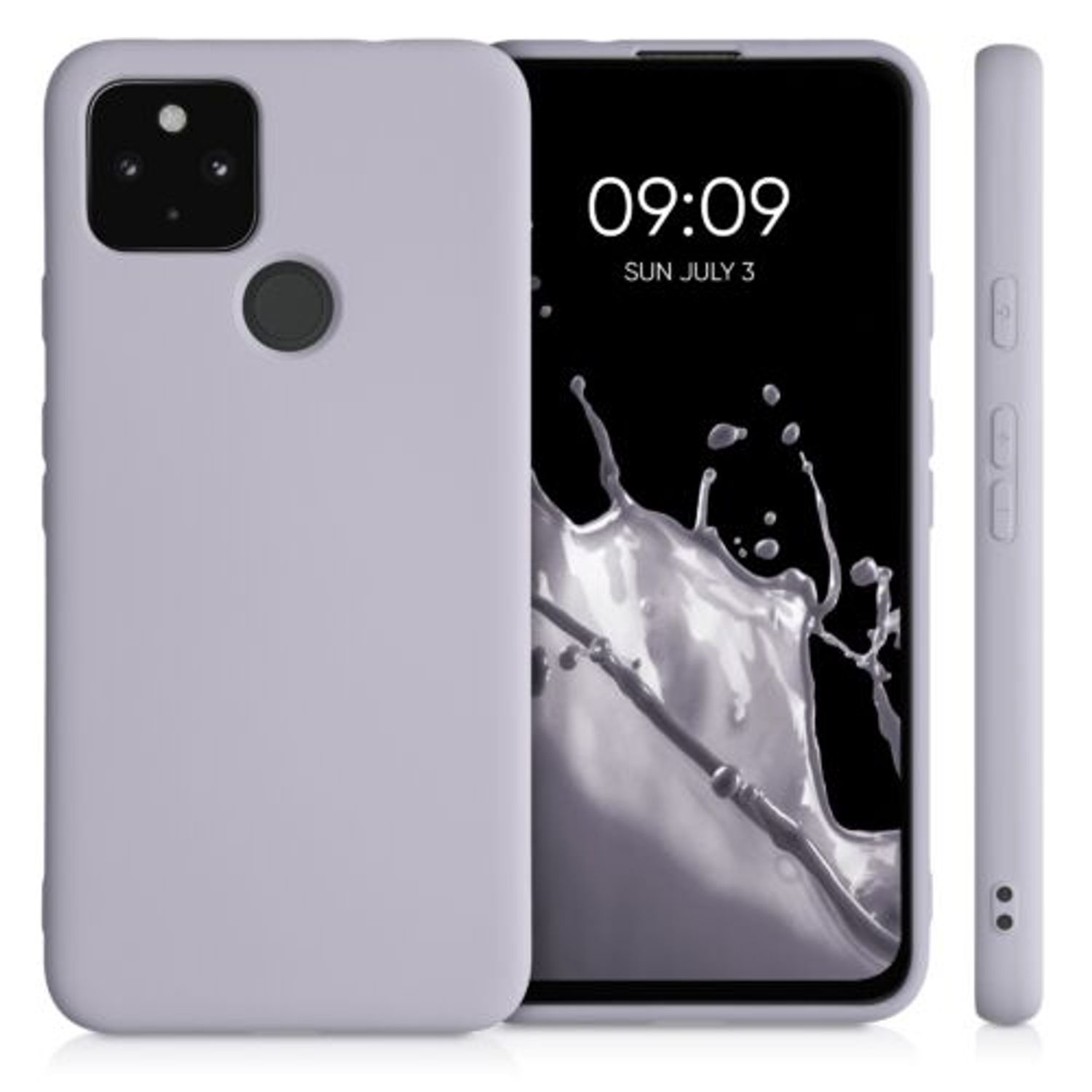 Husa pentru Google Pixel 4a 5G, Silicon, Mov, 53779.192 fotografia produsului View 2 L