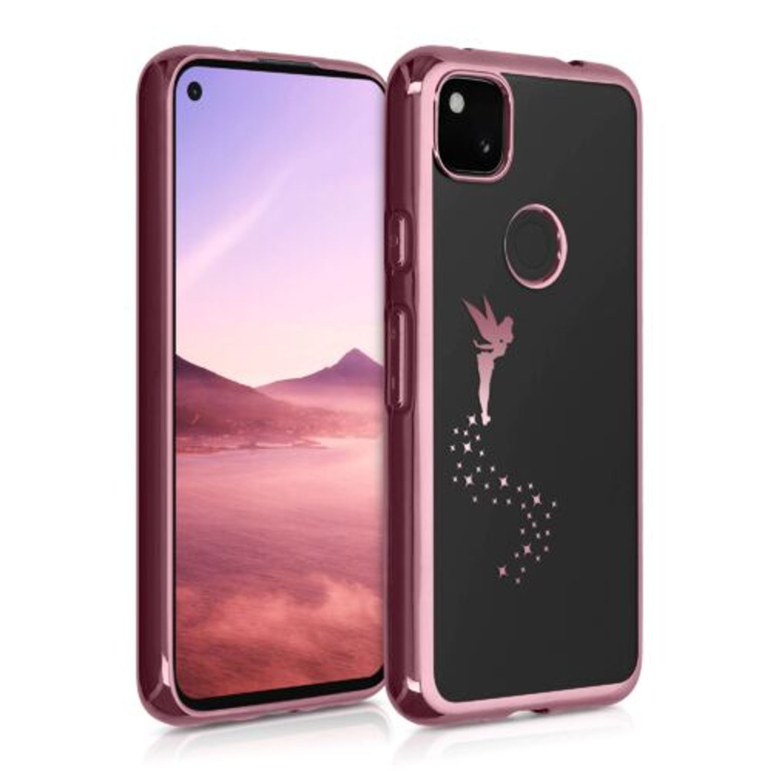 Husa pentru Google Pixel 4a, Silicon, Rose Gold, 54159.01 fotografia produsului