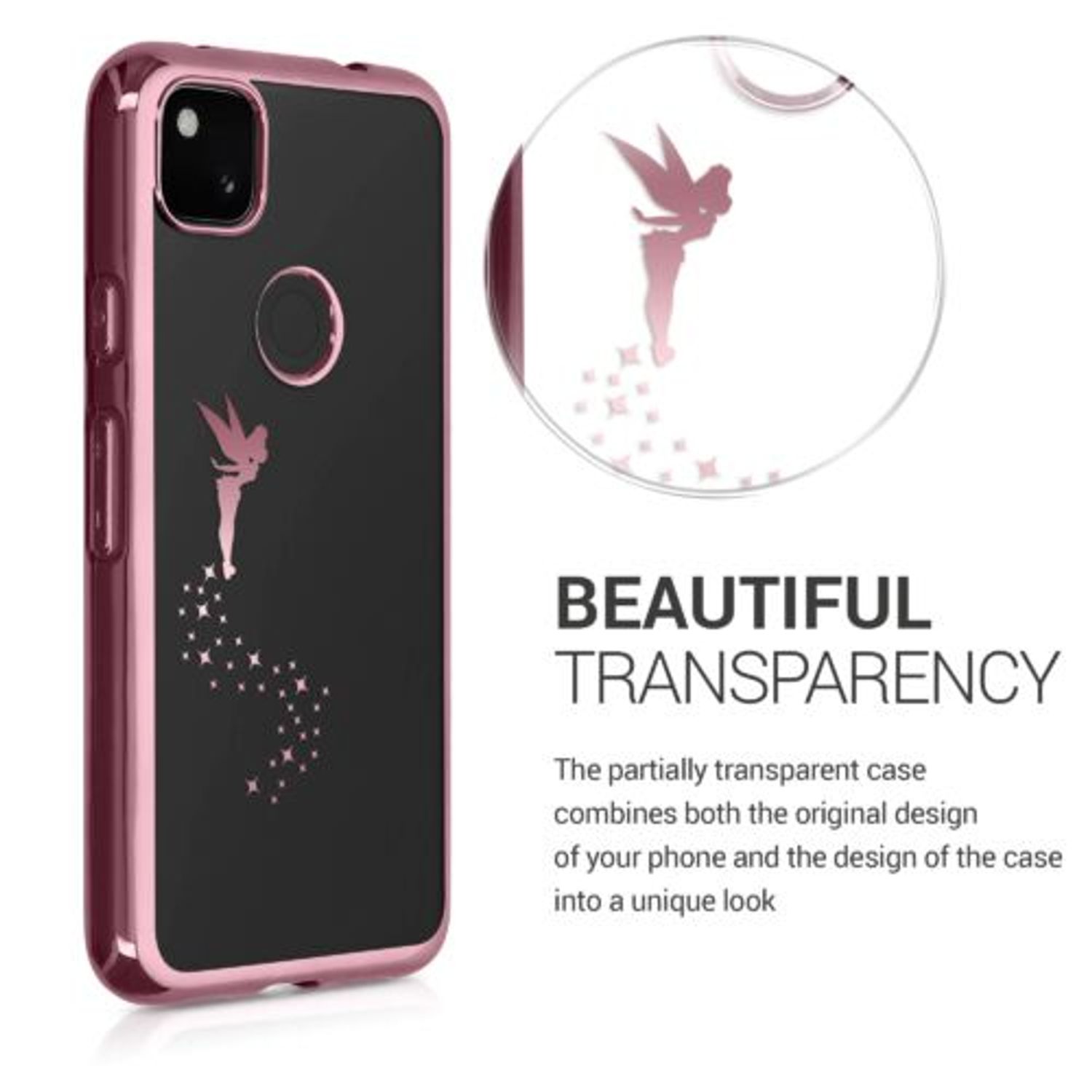 Husa pentru Google Pixel 4a, Silicon, Rose Gold, 54159.01 fotografia produsului View 5 L