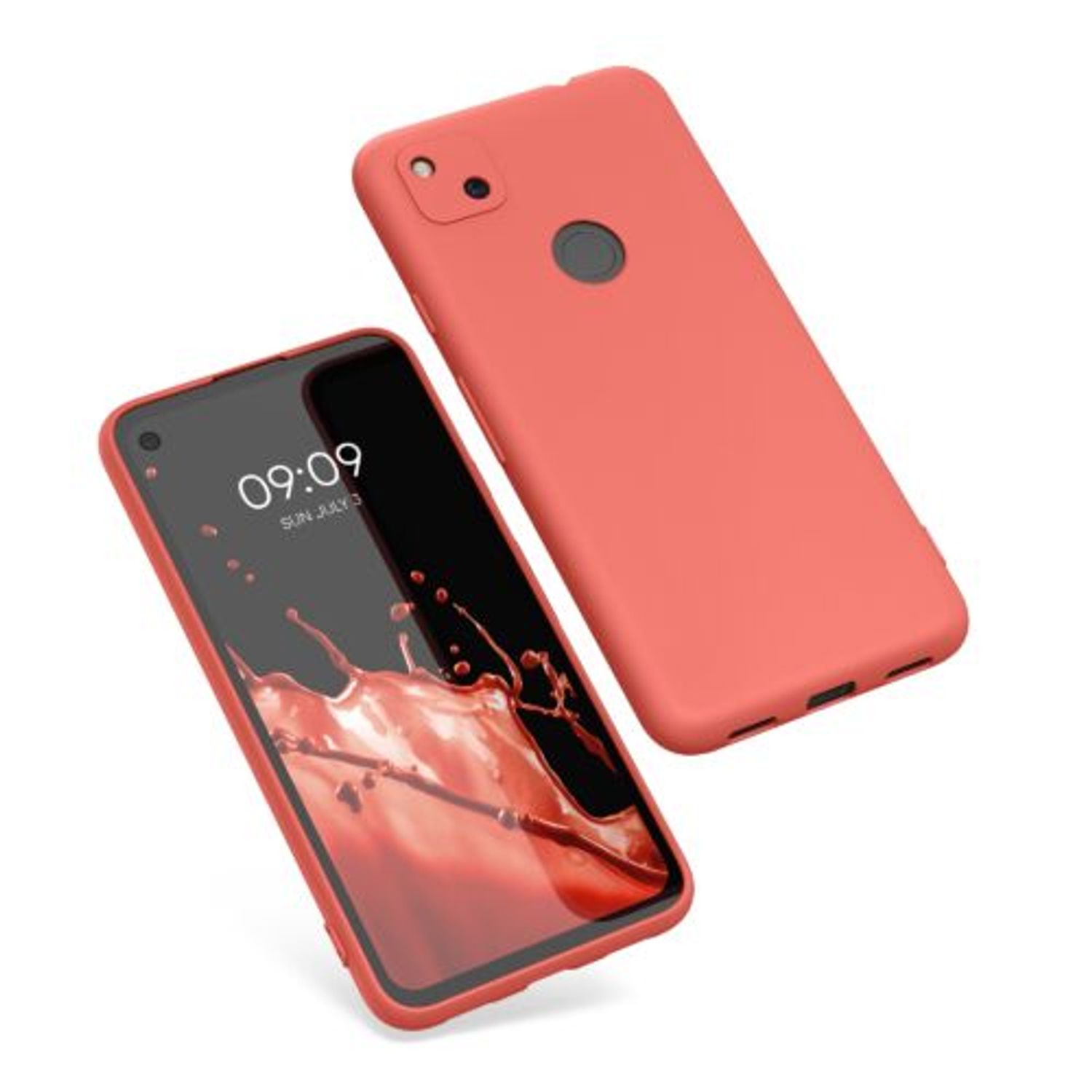 Husa pentru Google Pixel 4a, Silicon, Portocaliu, 52357.215 fotografia produsului View 2 L