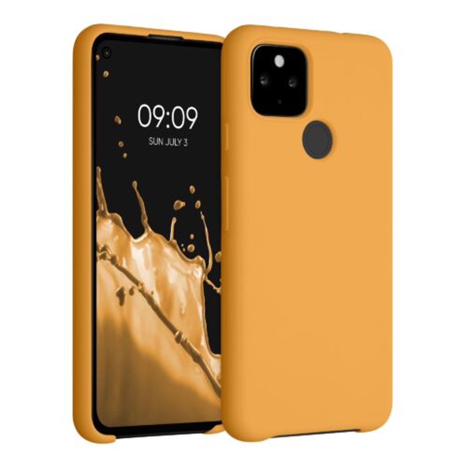 Husa pentru Google Pixel 4a 5G, Silicon, Galben, 53932.217 fotografia produsului