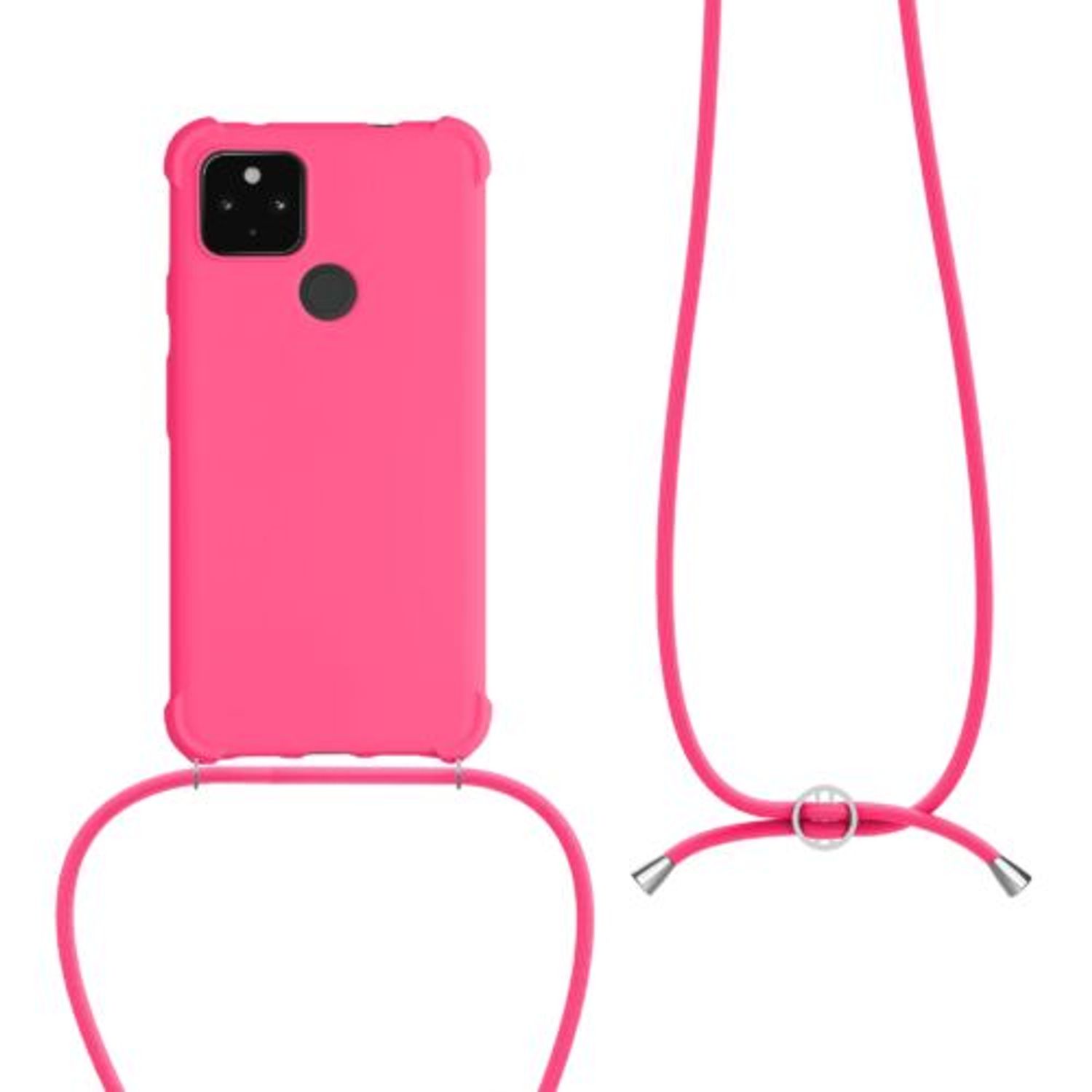 Husa pentru Google Pixel 4a 5G, Silicon, Roz, 55914.77 fotografia produsului View 2 L