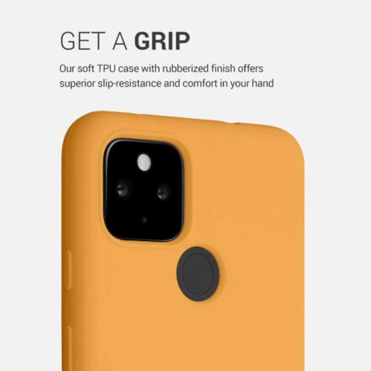 Husa pentru Google Pixel 4a 5G, Silicon, Galben, 53932.217 fotografia produsului View 4 L
