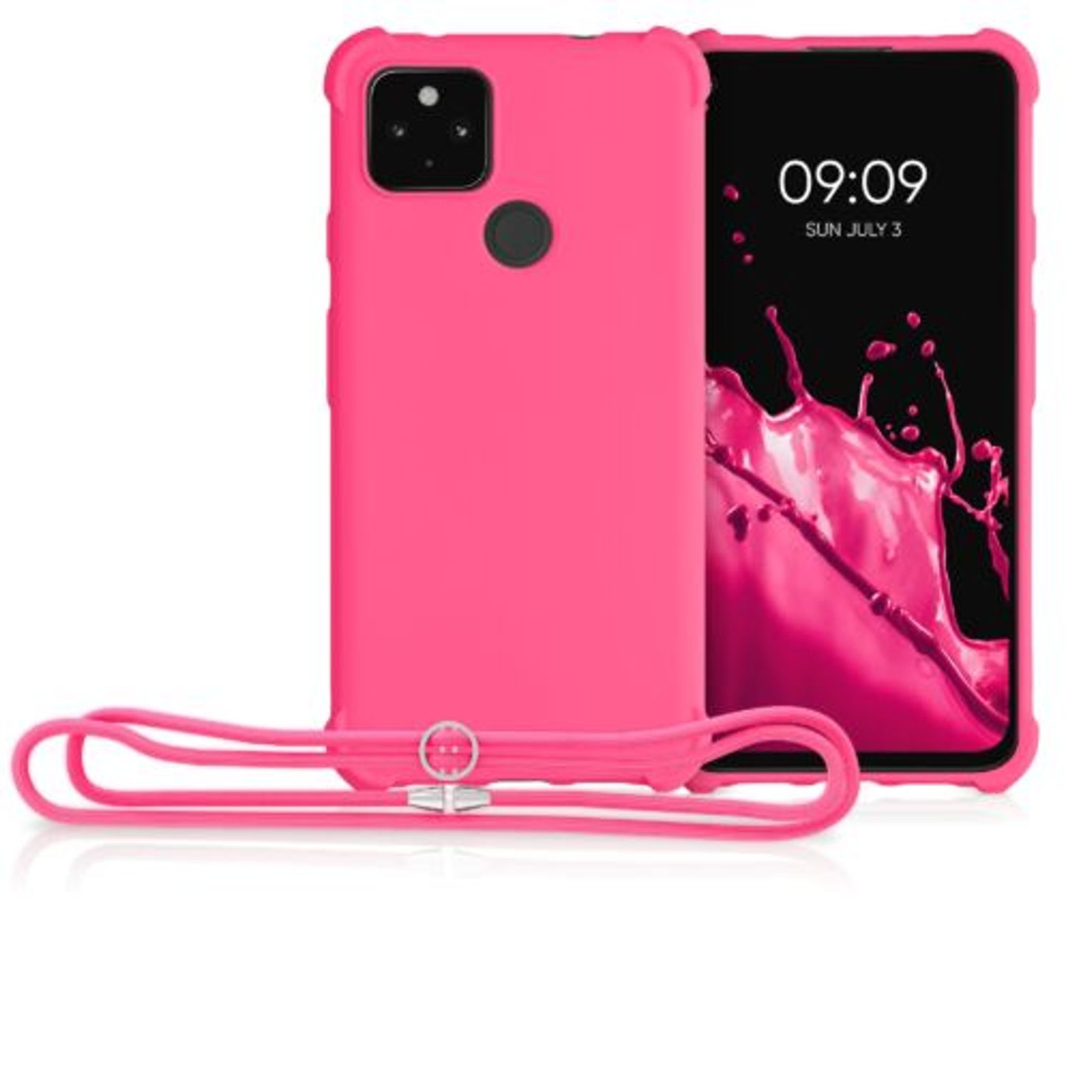 Husa pentru Google Pixel 4a 5G, Silicon, Roz, 55914.77 fotografia produsului View 8 L