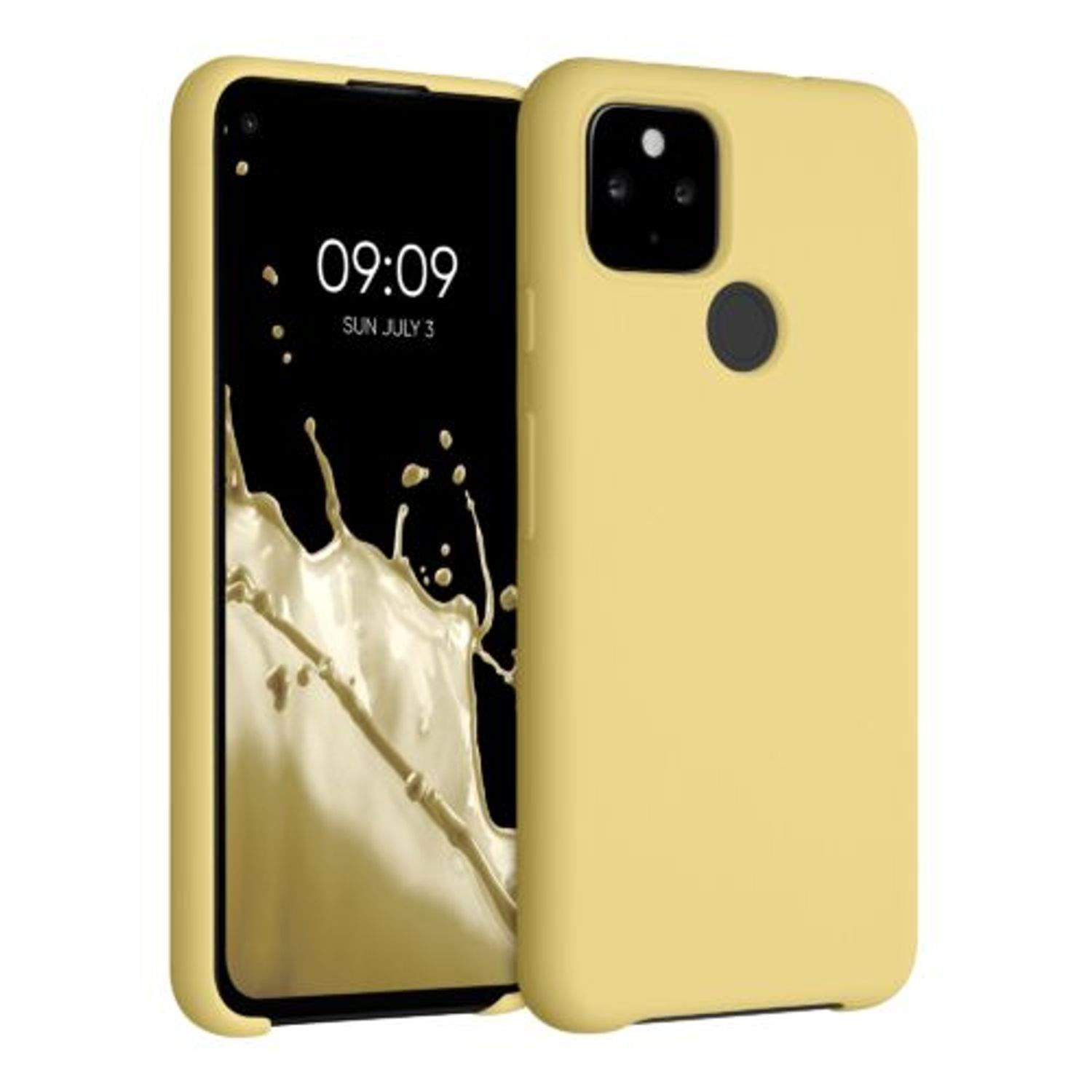 Husa pentru Google Pixel 4a 5G, Silicon, Galben, 53932.216 fotografia produsului
