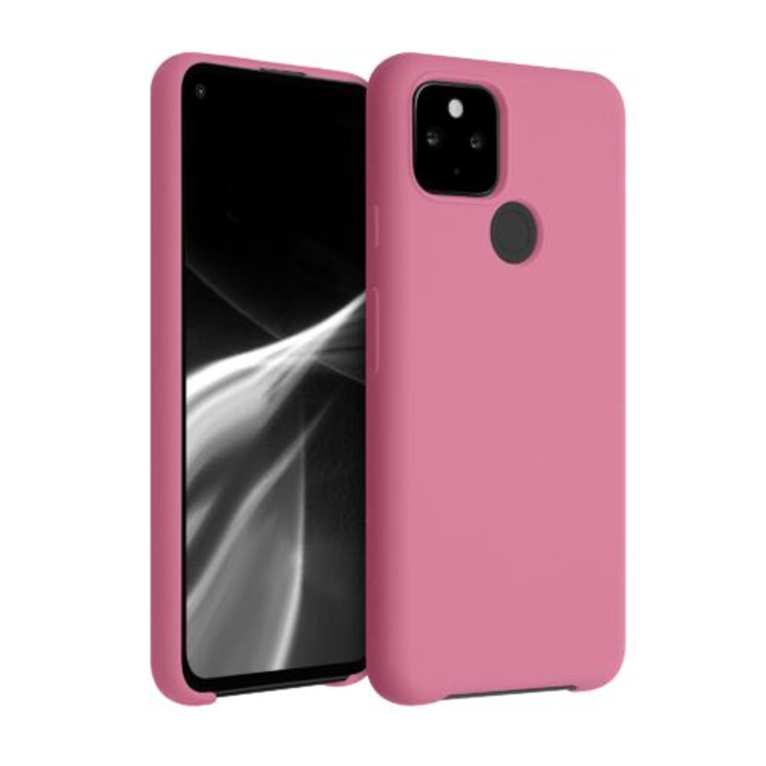 Husa pentru Google Pixel 4a 5G, Silicon, Roz, 53932.212 fotografia produsului